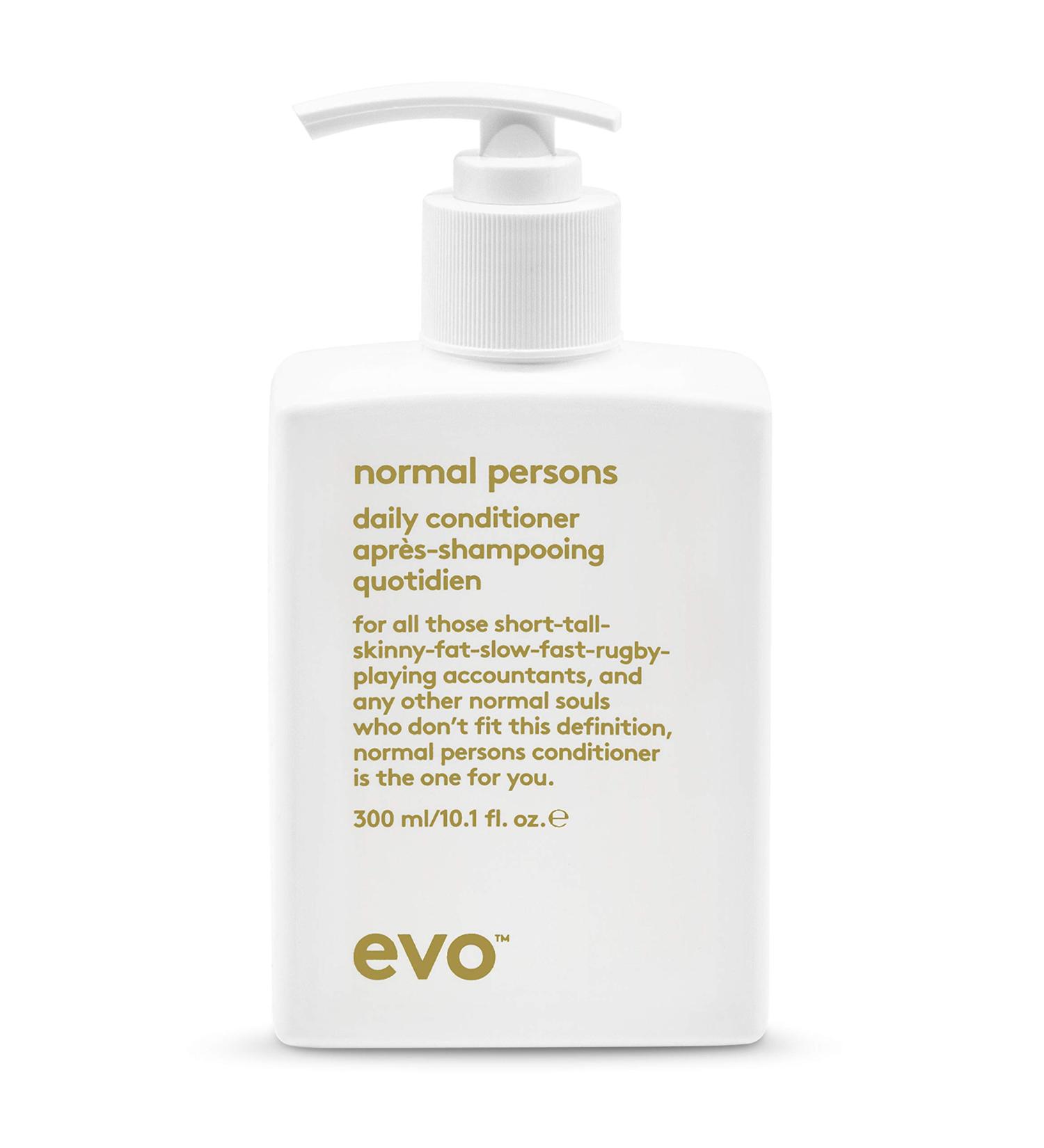 Evo Normal Person Daily Conditioner - Vegan Sulfate-Free 300ml for All Hair Types Ideal for Normal & Greasy Hair - Buy Online on GoSupps.com