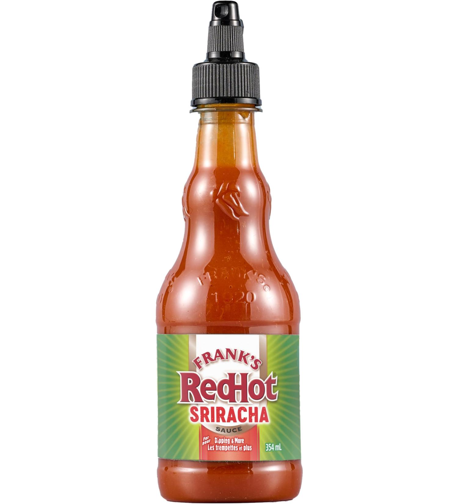 Frank's RedHot Sriracha Chili Sauce Plastic Bottle 354 mL (Pack of 12)
