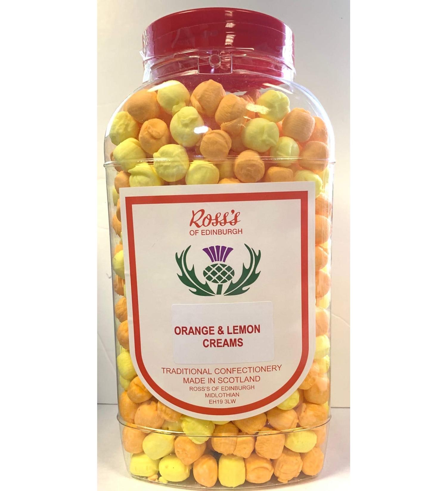 Ross's of Edinburgh Orange & Lemon Flavour Creams Jar 2.25 kg - Buy Online on GoSupps.com