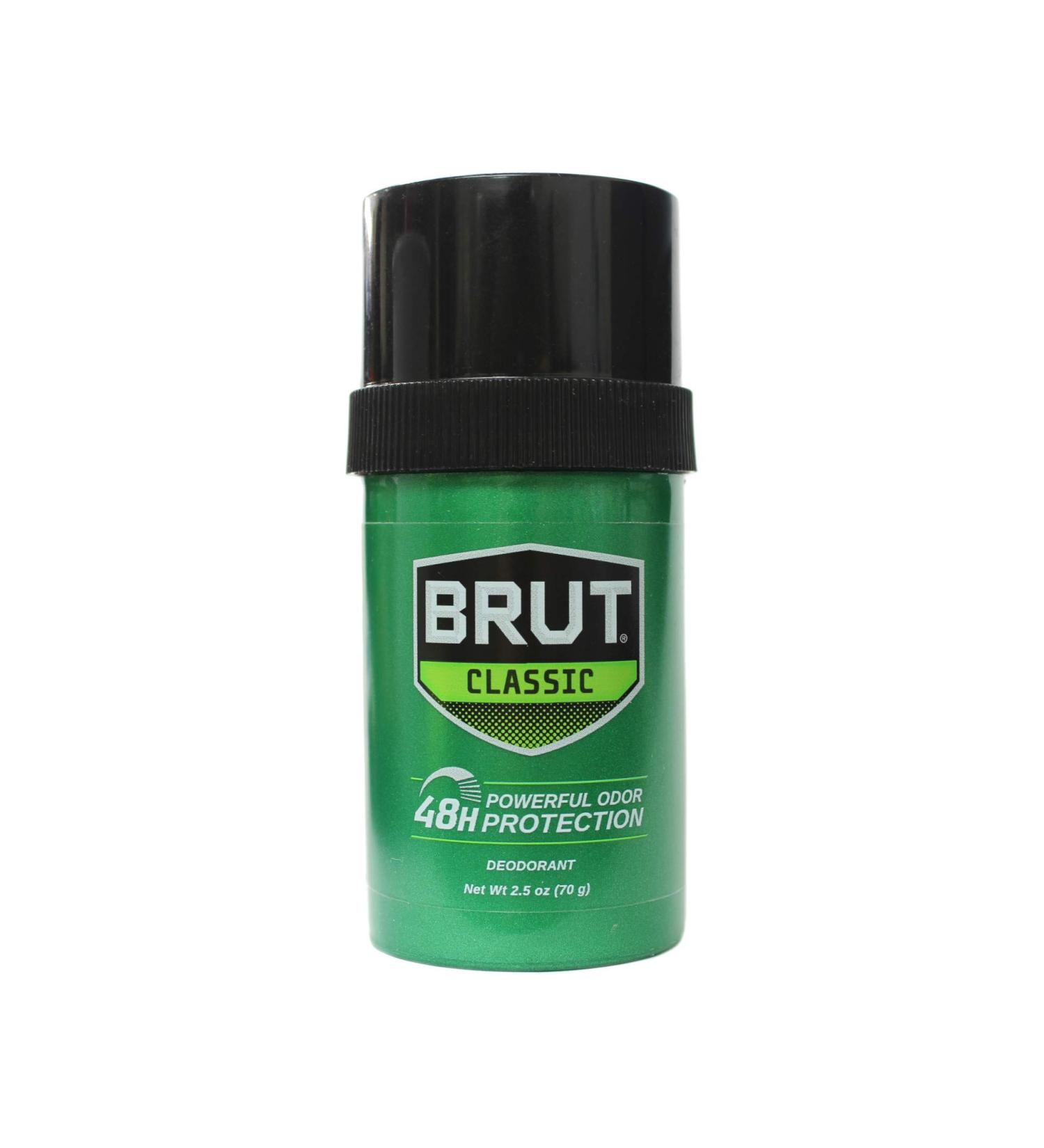 Brut Men's Round Solid Deodorant 2.5 oz (Pack of 3) - Long-Lasting Protection - Buy Online on GoSupps.com