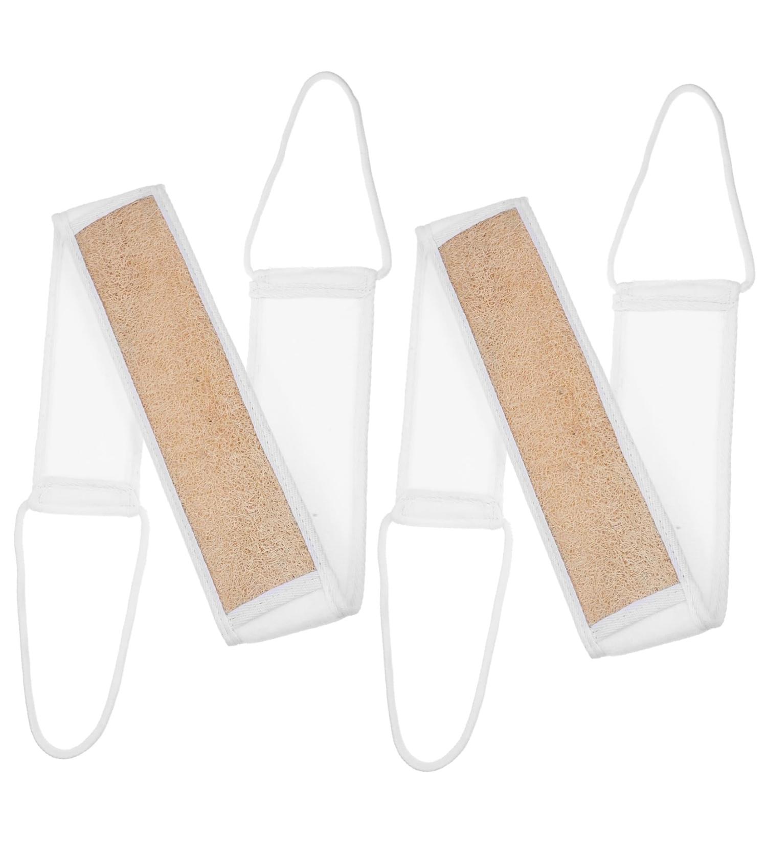 Hemoton Loofah Back Scrub Washcloths | Exfoliating Body Scrub Cleaners for Shower | 2 Pcs Back Washers - Buy Online on GoSupps.com