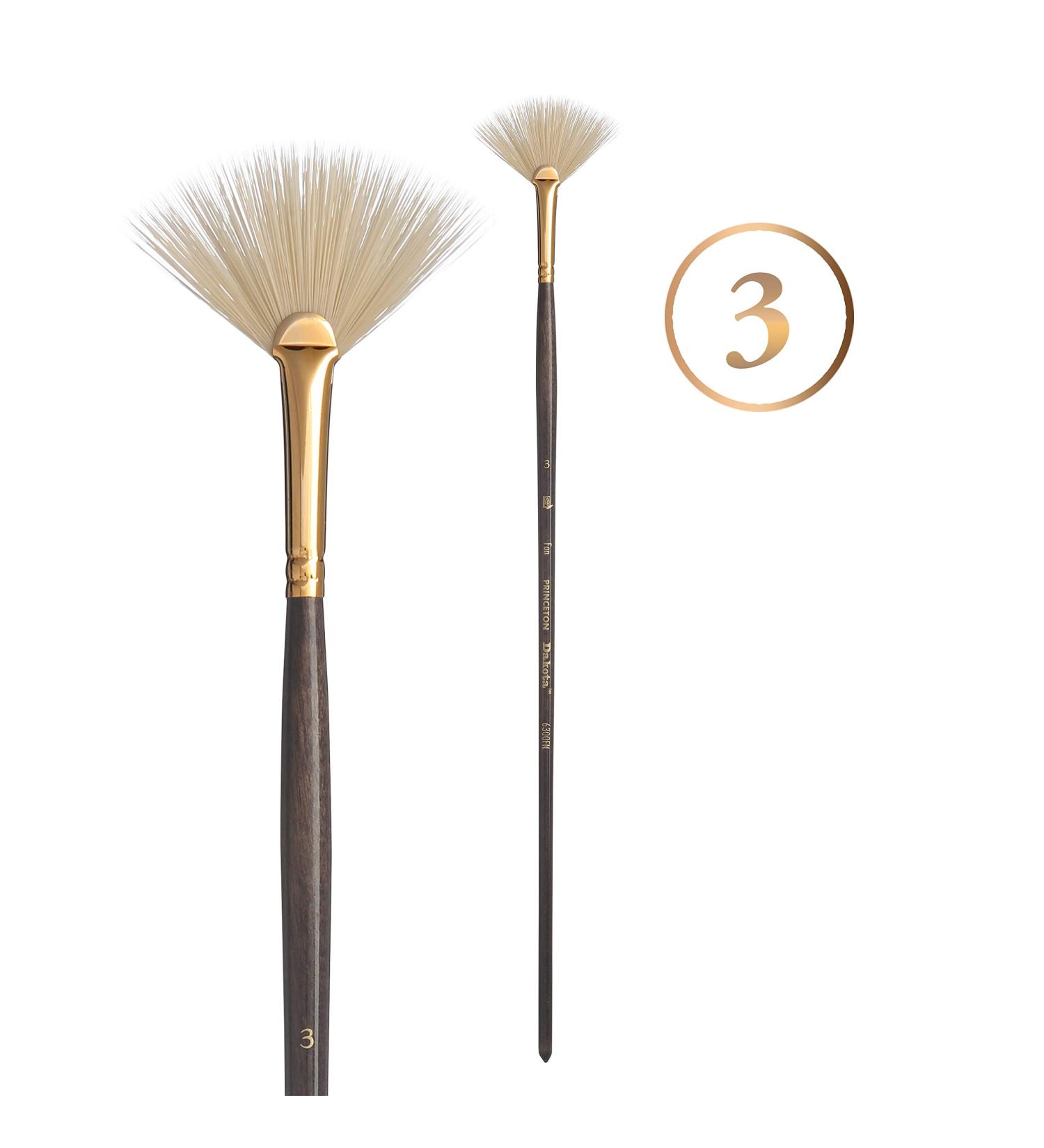 Princeton Dakota Series 6300 Synthetic Hog Bristle Fan Paint Brush - Size 3 - Buy Online on GoSupps.com