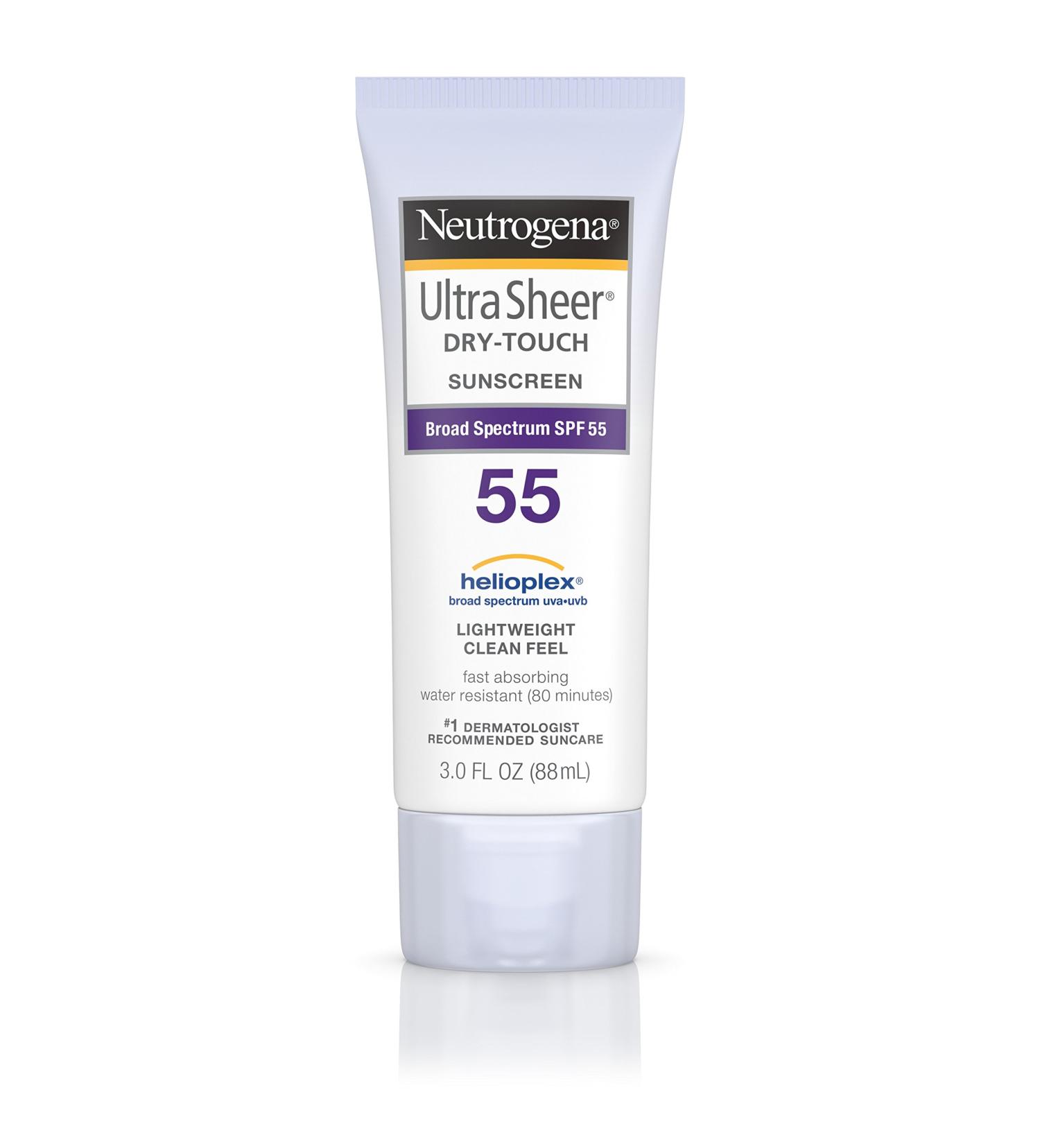 Neutrogena Ultra Sheer Dry-Touch Sunscreen SPF 55 - 3 fl. oz - Buy Online on GoSupps.com