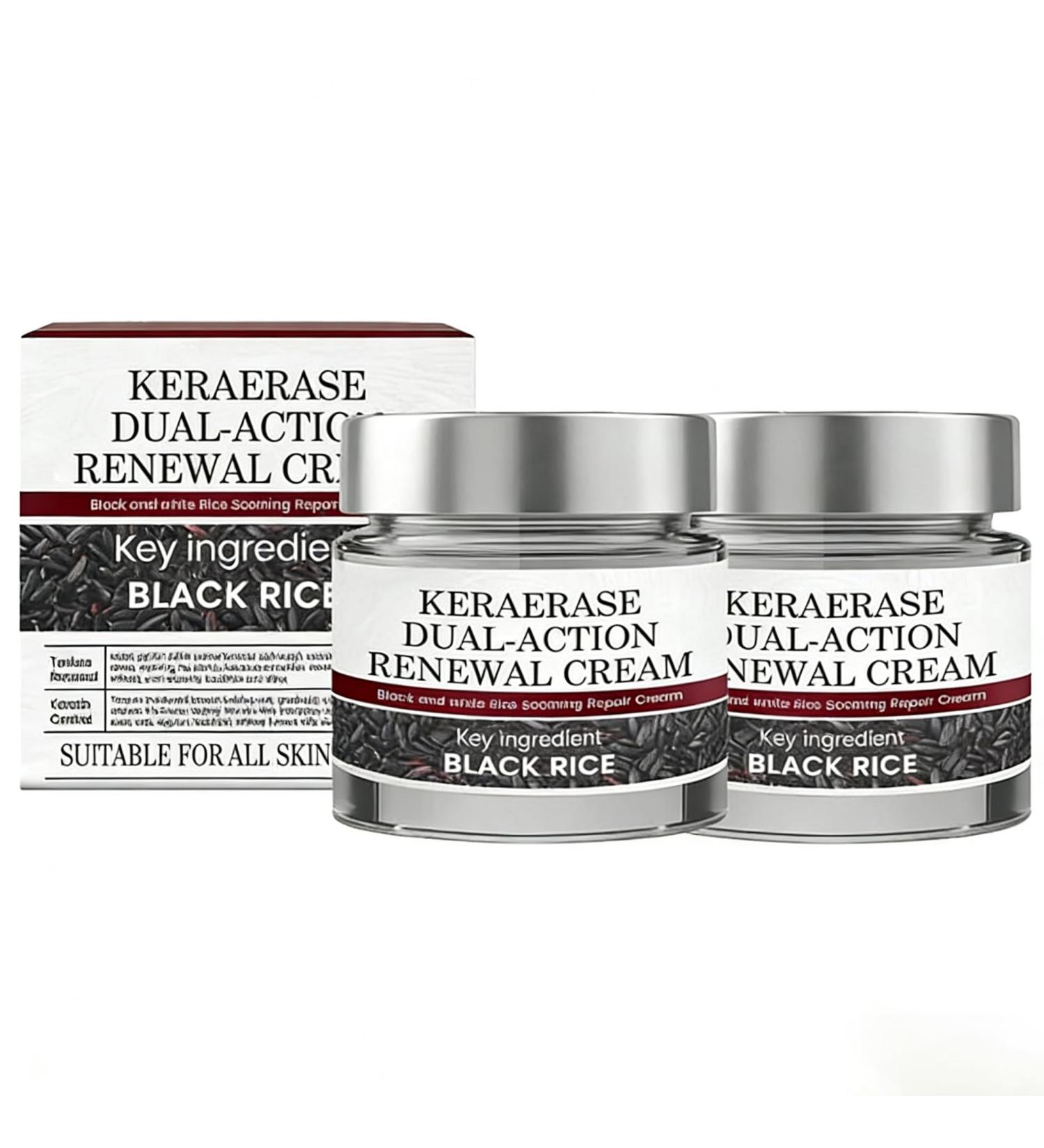 XQMVCO 2-Pack Keratin Erase Dual-Action Renewal Cream Deep Moisturizing & Nourishing Natural Extract Formula Skin Soothing & Daily Repair Body Cream for All Skin Types - Buy Online on GoSupps.com