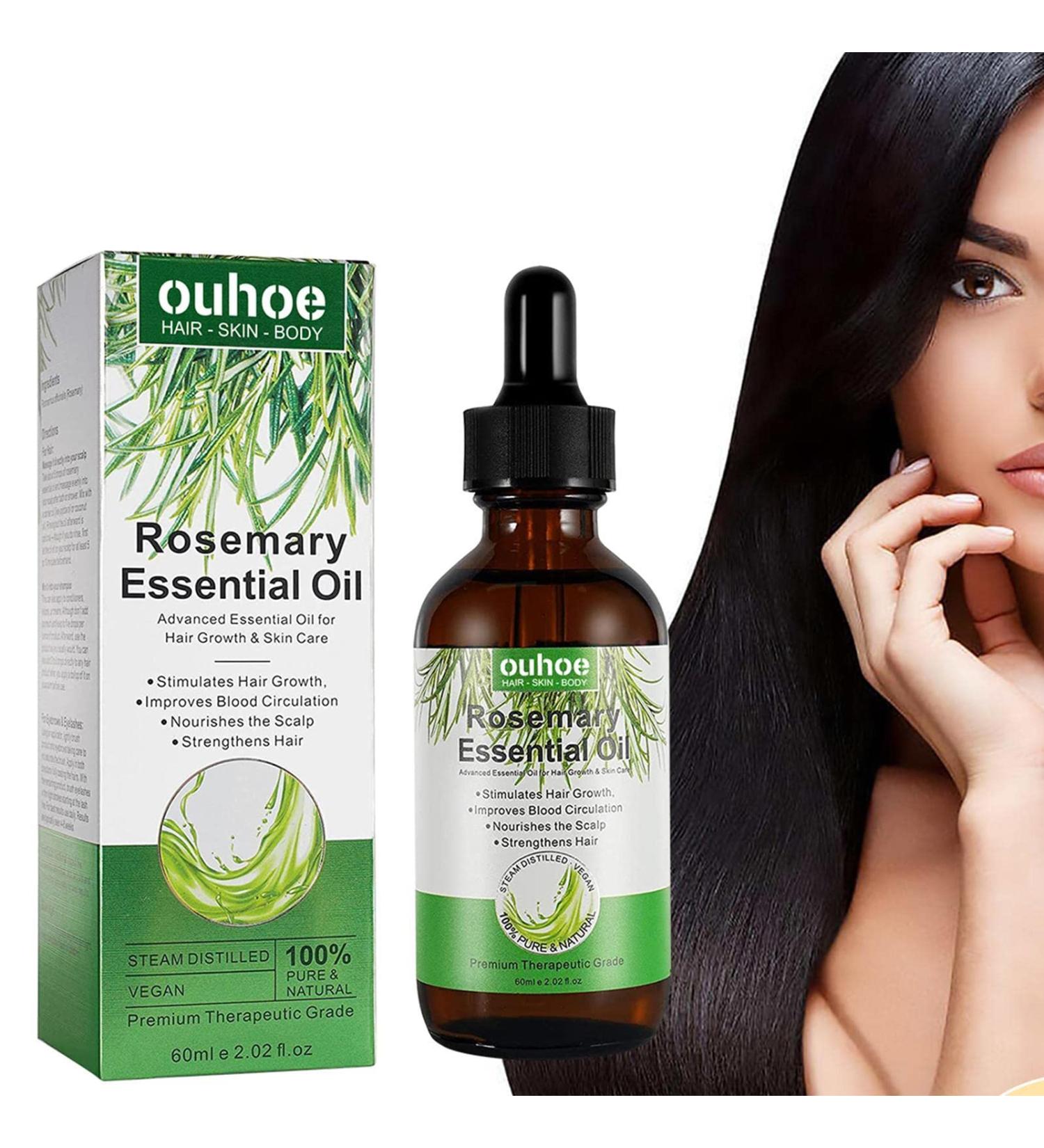 Rosemary Oil for Hair Growth - 60ml Essential Oil to Nourish Scalp & Stimulate Hair Growth - Buy Online on GoSupps.com