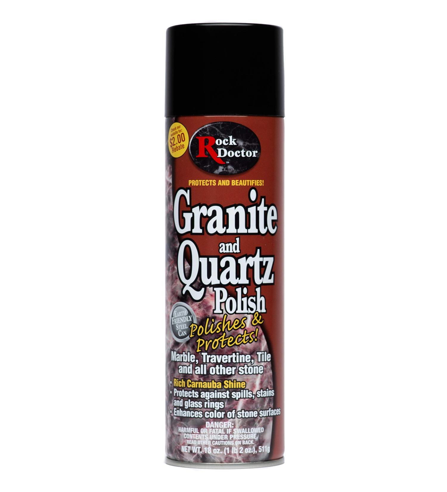 Rock Doctor Granite Polish Spray and Surface  18 oz. Can  Polish Tile  Marble  Kitchen Countertop  and Natural Stone Surfaces  Streak-Free Shine 1.13 Pound (Pack of 1) Polish - Buy Online on GoSupps.com