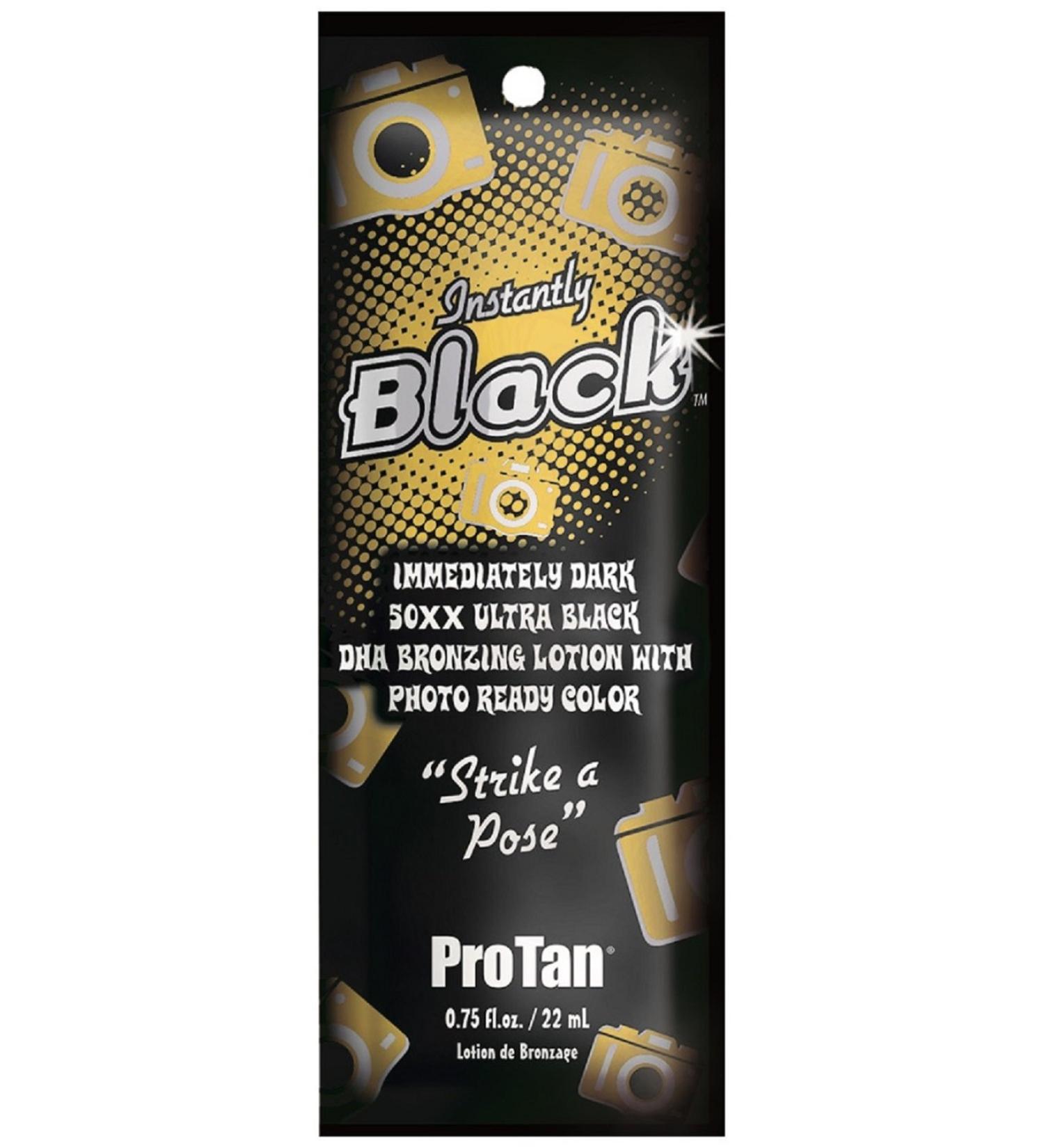 ProTan Instantly Black 50XX DHA Bronzing Lotion Ultra Black 22 ml by Pro Tan