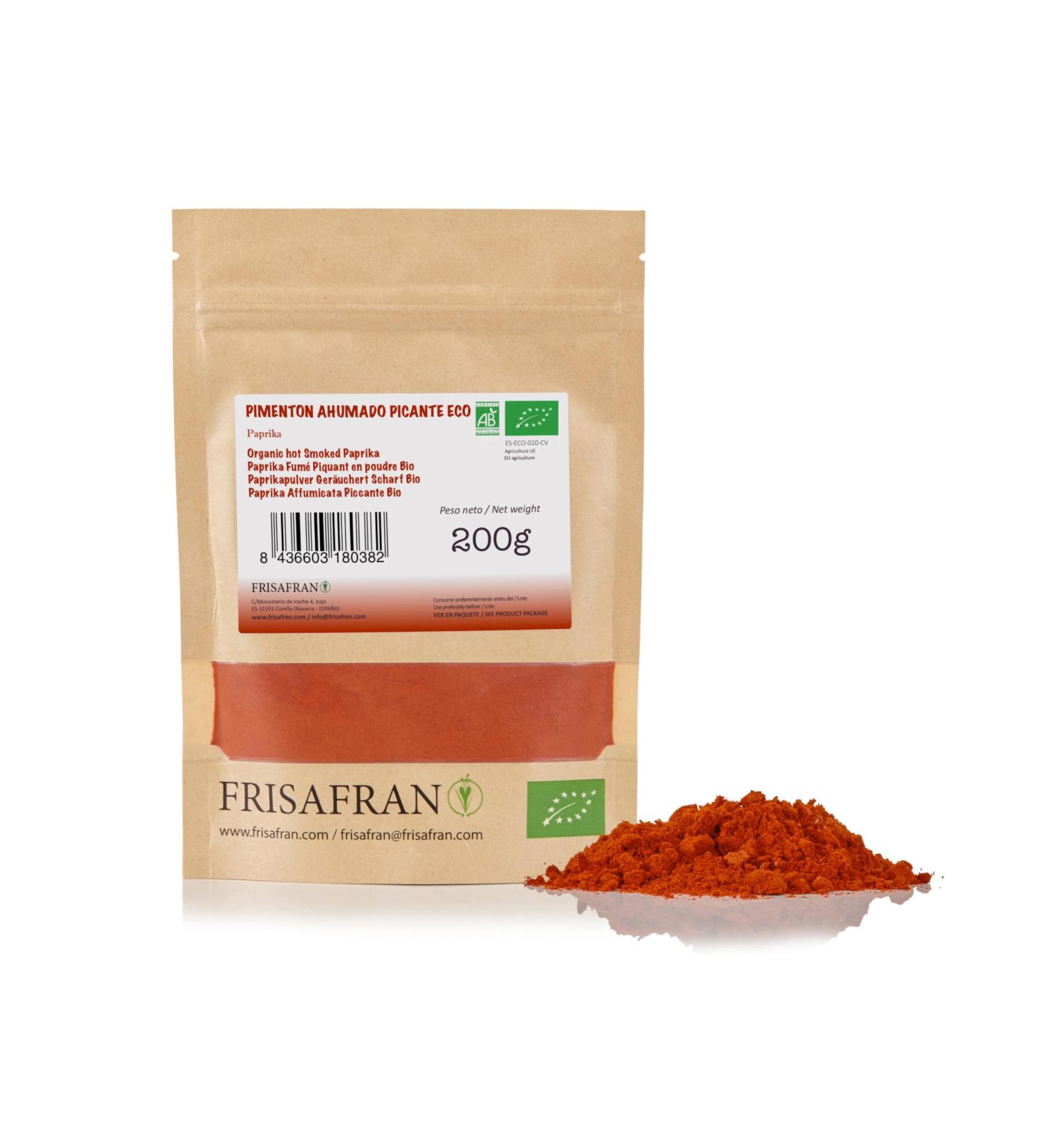 Frisafran Spanish Paprika - Fine Sweet Organic 200g | Premium Quality & Taste | Perfect for Seasoning | Aromatic & Smoky Flavor - Buy Online on GoSupps.com