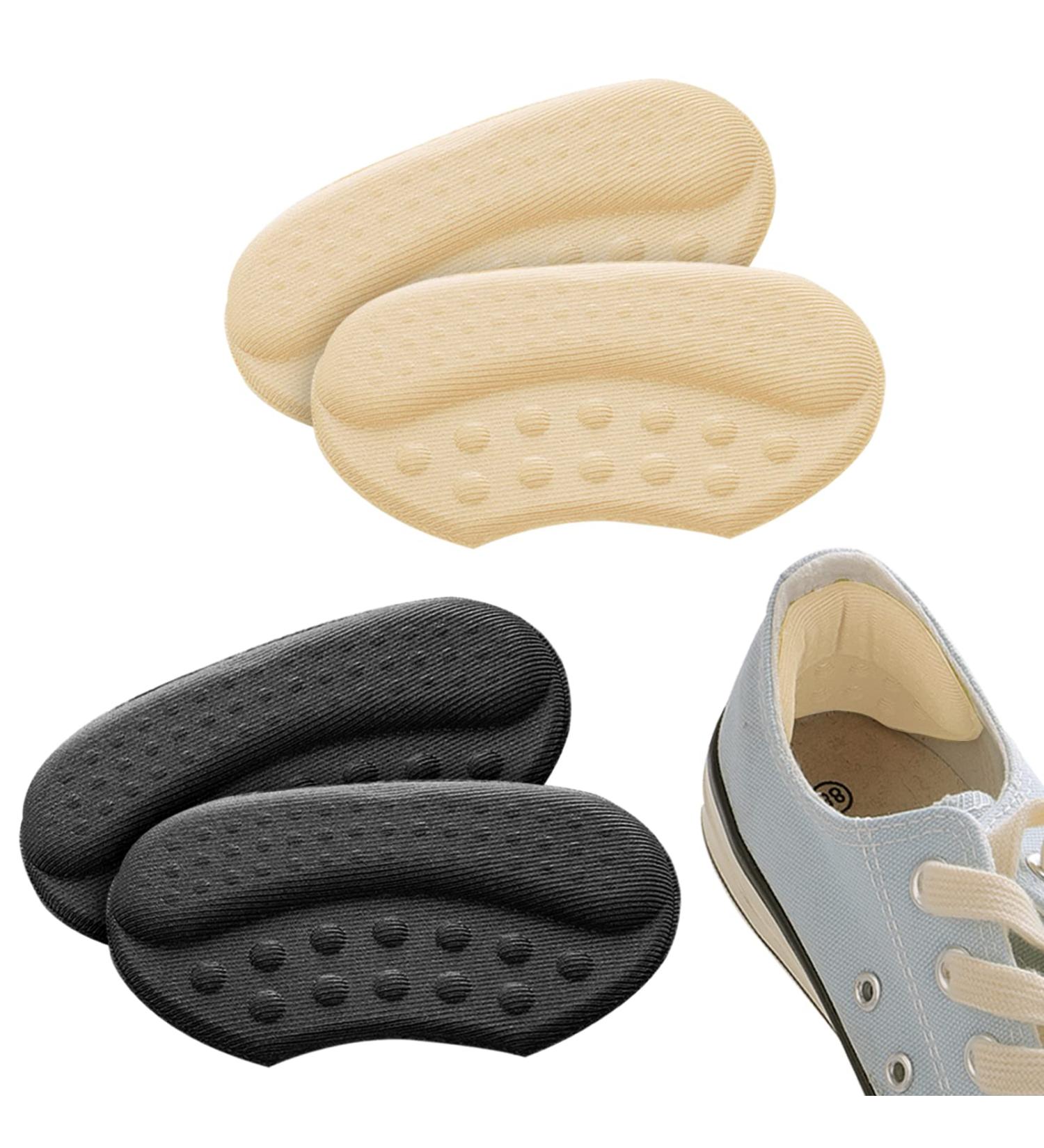 WLLHYF 5D Heel Grips - 2 Pairs - Prevent Heel Pain - Cushions Inserts for Loose Shoes - Men and Women - Reusable Liners - Buy Online on GoSupps.com