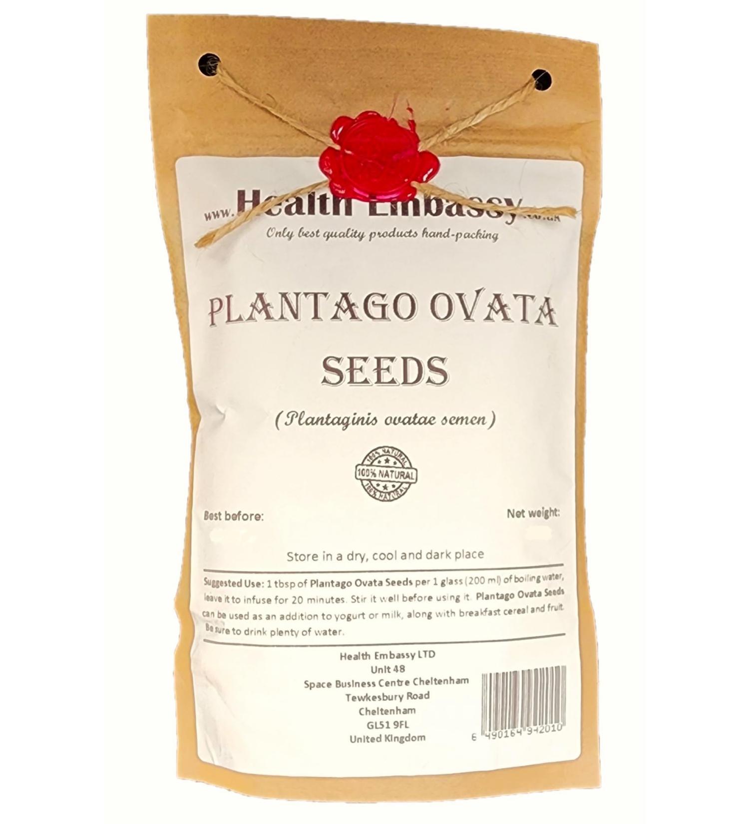 Health Embassy Graines de Psyllium Blond | Plantago Ovata Seeds (100g) - Buy Online on GoSupps.com