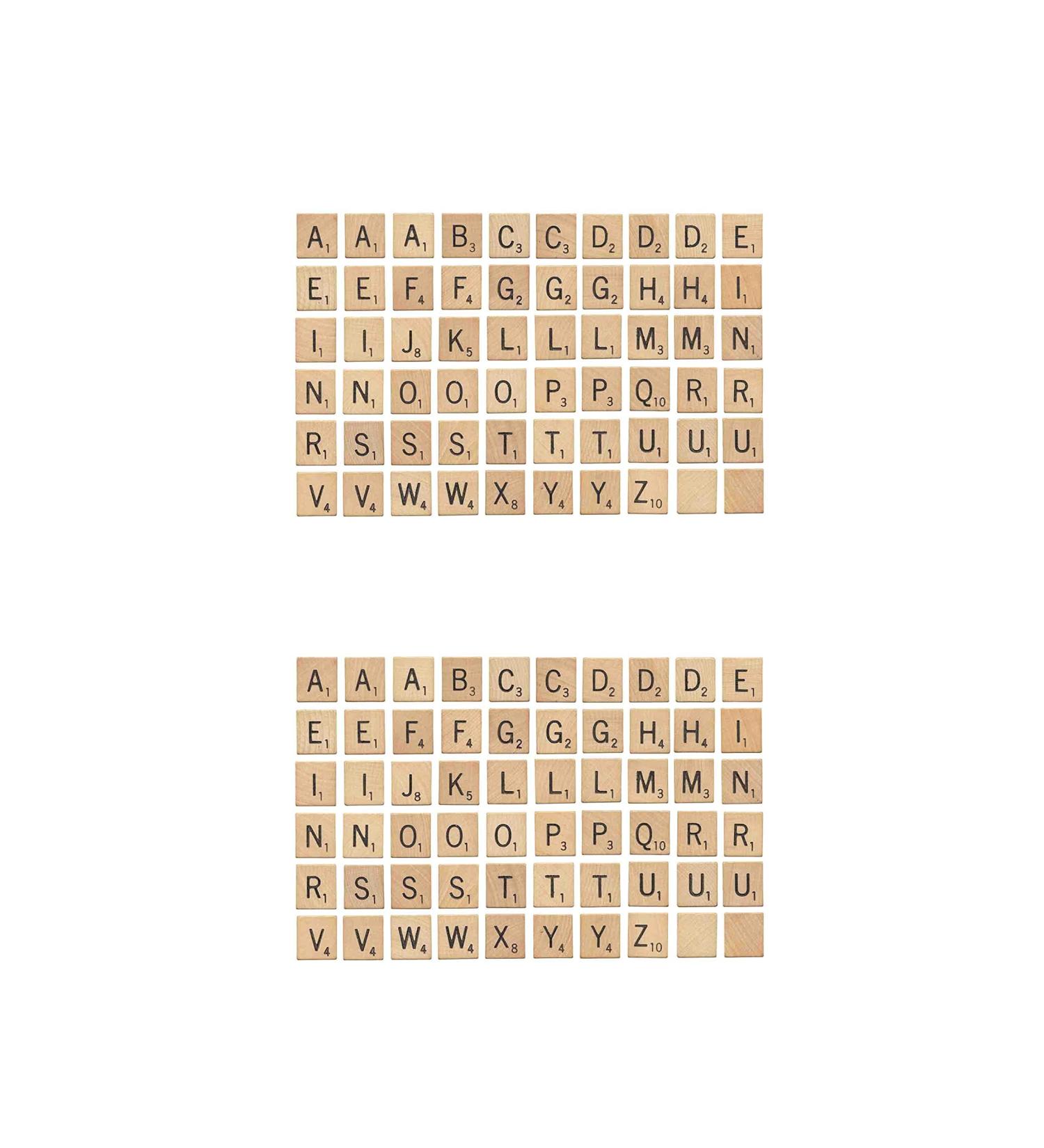 Scrabble Tiles 1cm Icing sheet Cake Topper Edible Icing