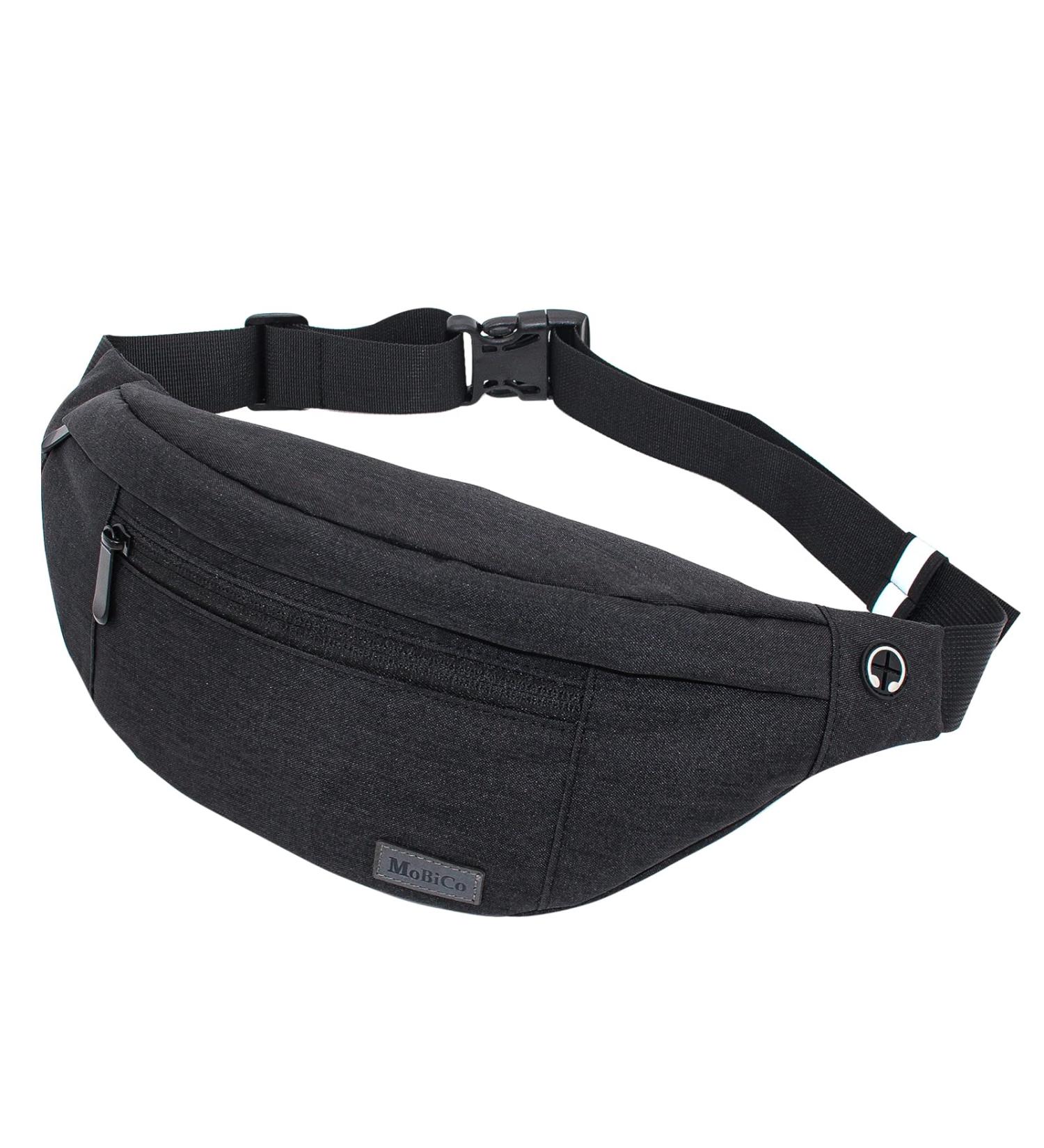 Big Crossbody Belly Pocket Belt Bag - Waterproof Hip Bag for Men & Women | Large Cell Phone & Money Belts for Camping Hiking & Fitness - Buy Online on GoSupps.com