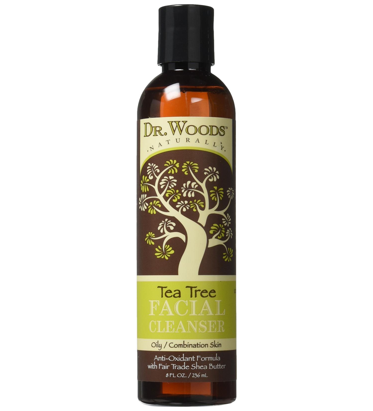 Dr. Woods Tea Tree Facial Cleanser 8 fl oz - Natural Skin Care Solution - Buy Online on GoSupps.com
