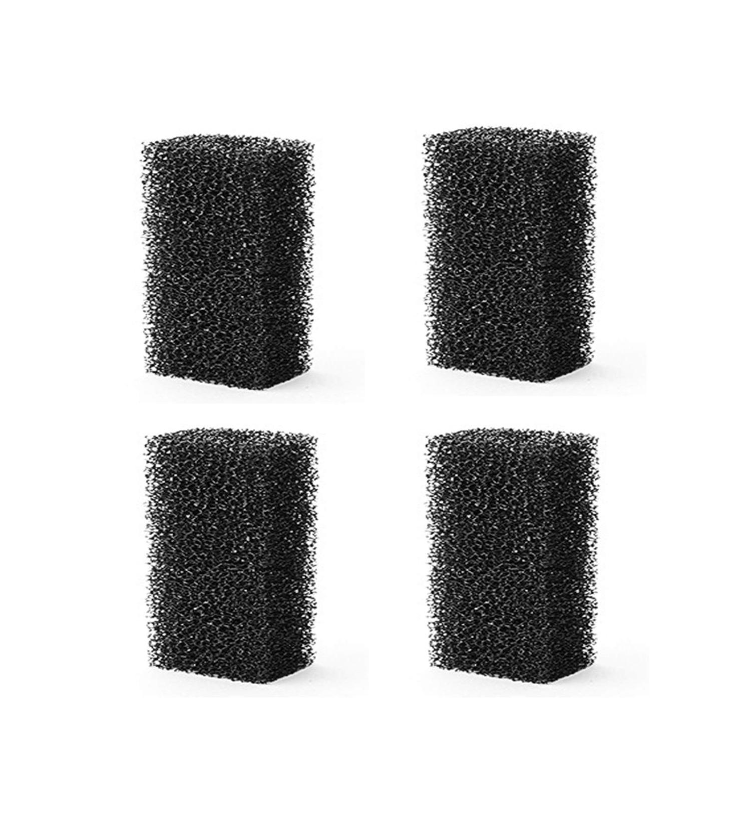 OSATNB 4 pieces sponge for 6W 15W aquarium interior filter 4in1 multifunctional aquarium filter 500-1800L/h aquarium filter with 2 filter sponges oxygen ventilation (4 pieces sponge for 6W 15W)