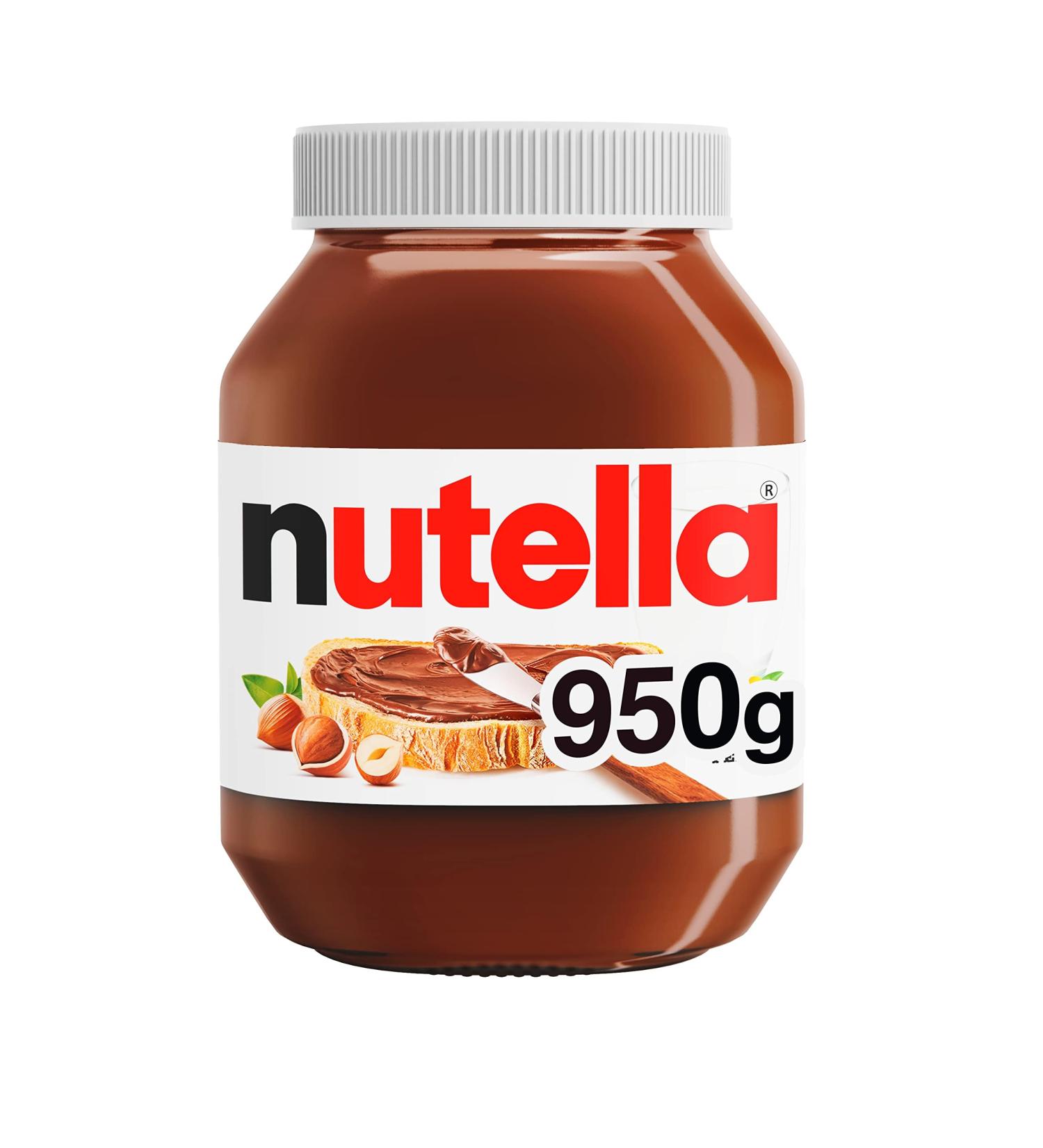 Nutella - Spread cream with hazelnuts and cocoa gluten-free preservatives and hydrogenated fats optimal for breakfast jar of 950 g