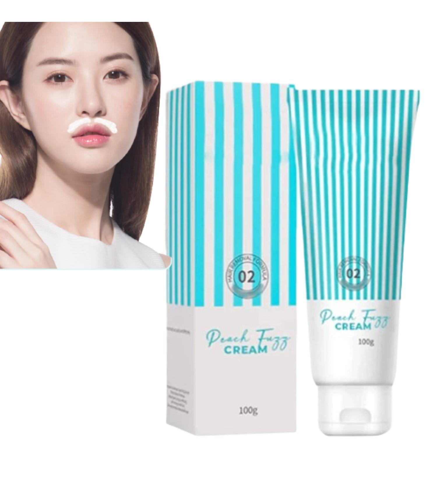 Skinetic Peach Fuzz Hair Removal Cream 2023 - Gentle & Painless Upper Lip Hair Removal for Women - Facial Mustache and Fine Hair Remover - Buy Online on GoSupps.com