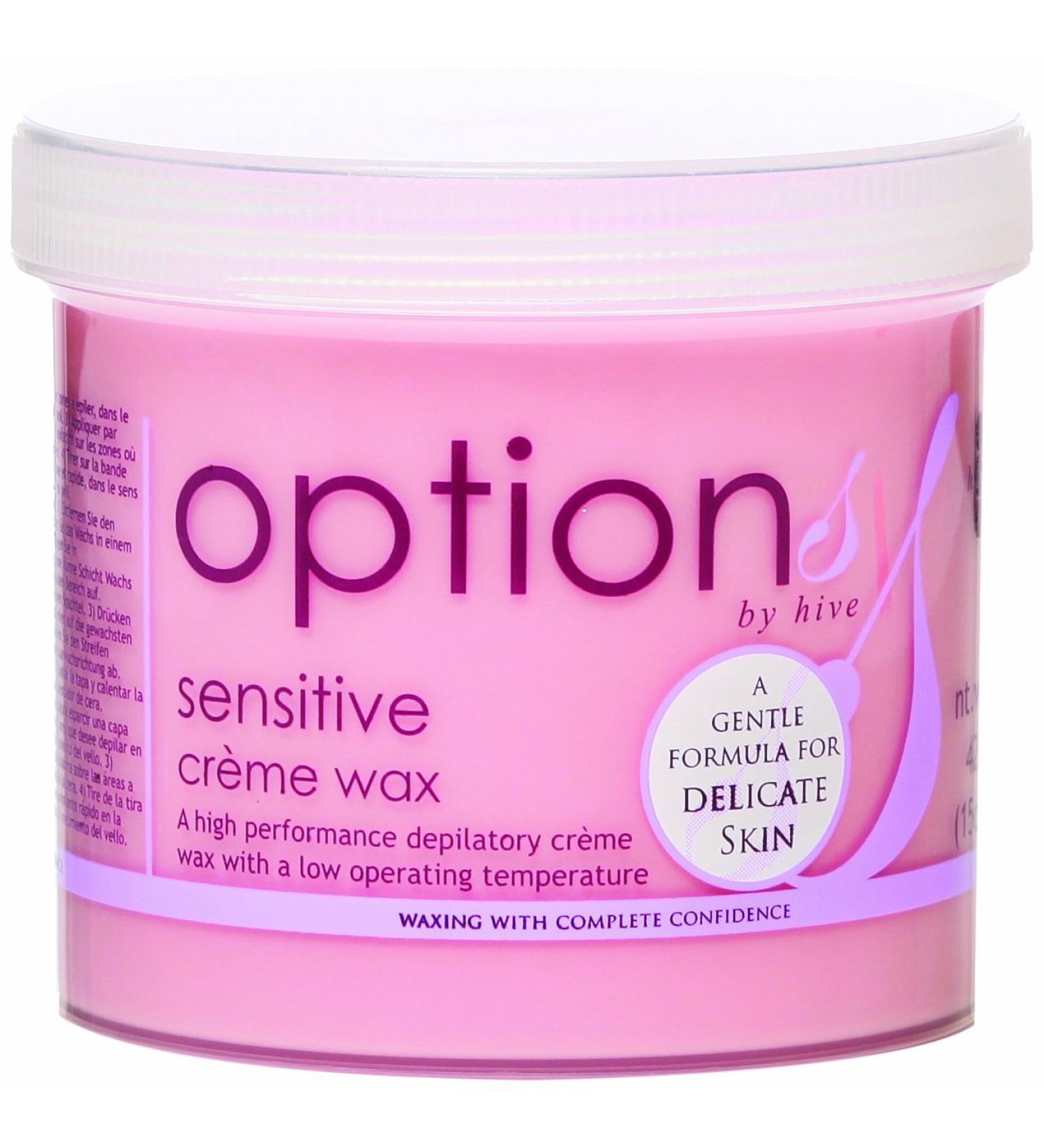 Hive Options Sensitive Cream Wax A Gentle Formula for Sensitive Skin 425g