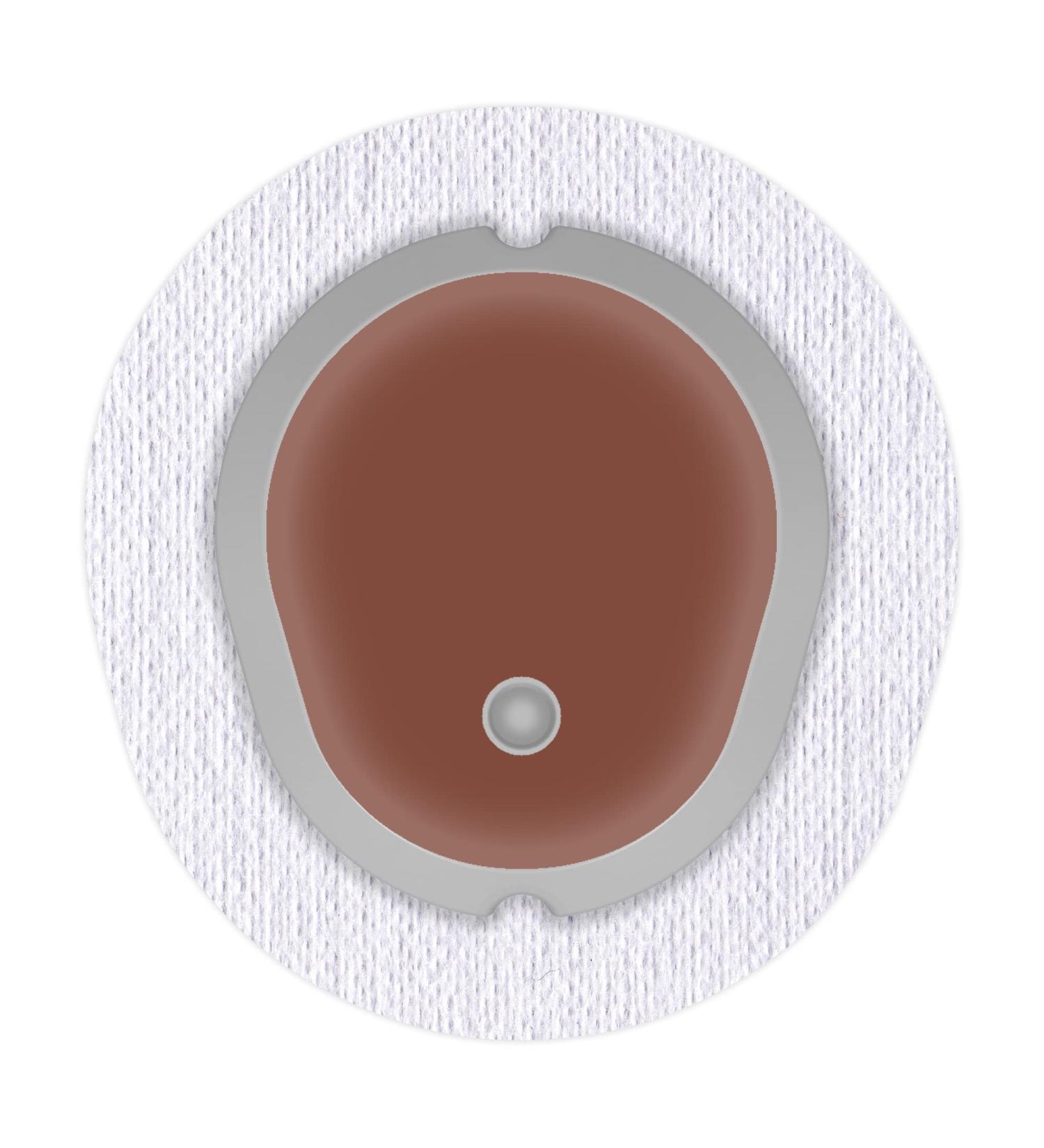 Sticker for Dexcom G7 Sensor 2x Skin myDili Diabetes Accessories Color brown