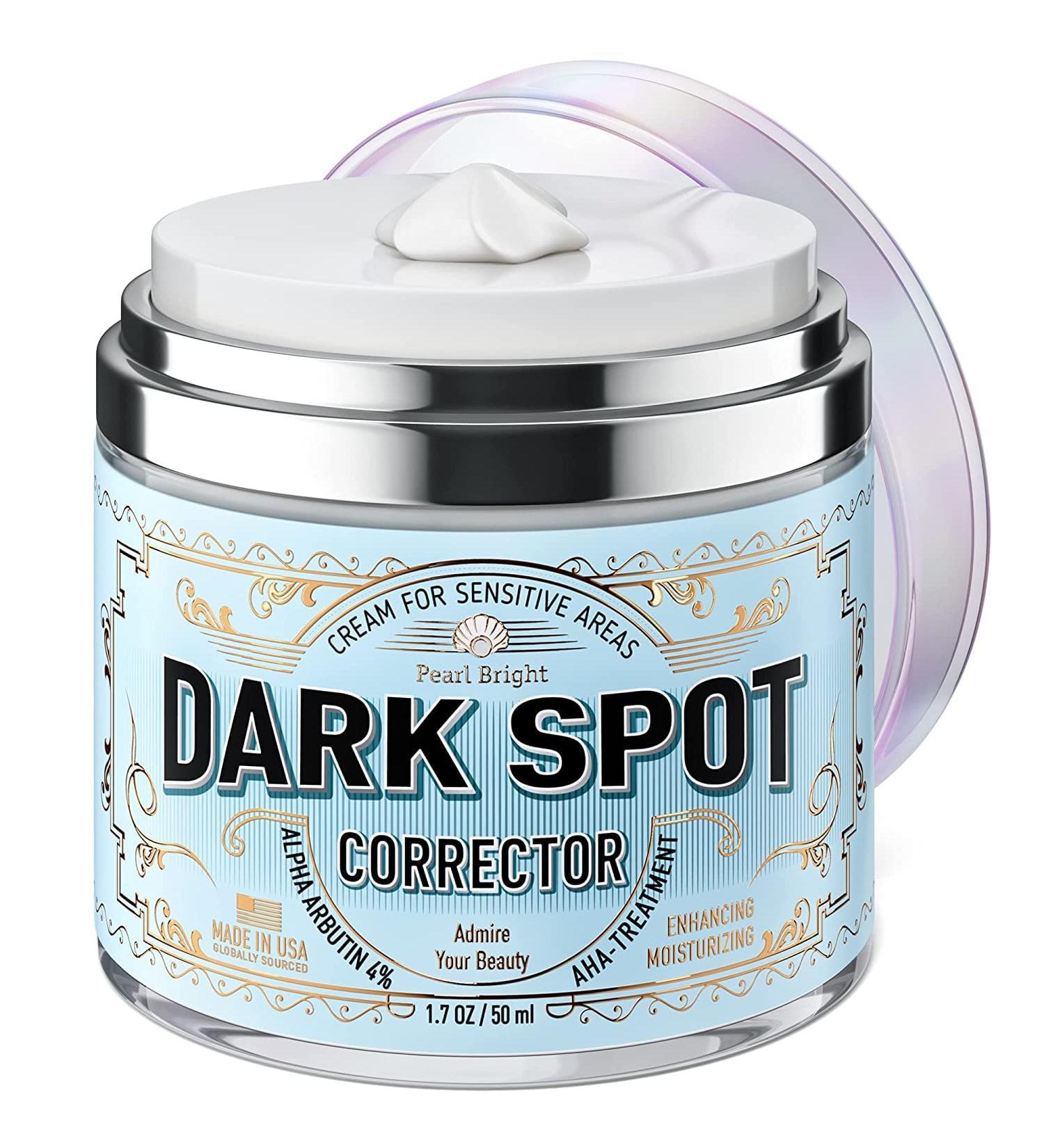 PearlBright Dark Spot Remover for Face & Body - Natural Skincare for Sensitive Areas - Made in USA - With Licorice, Mulberry Extract, Arbutin - 1.7oz - Buy Online on GoSupps.com