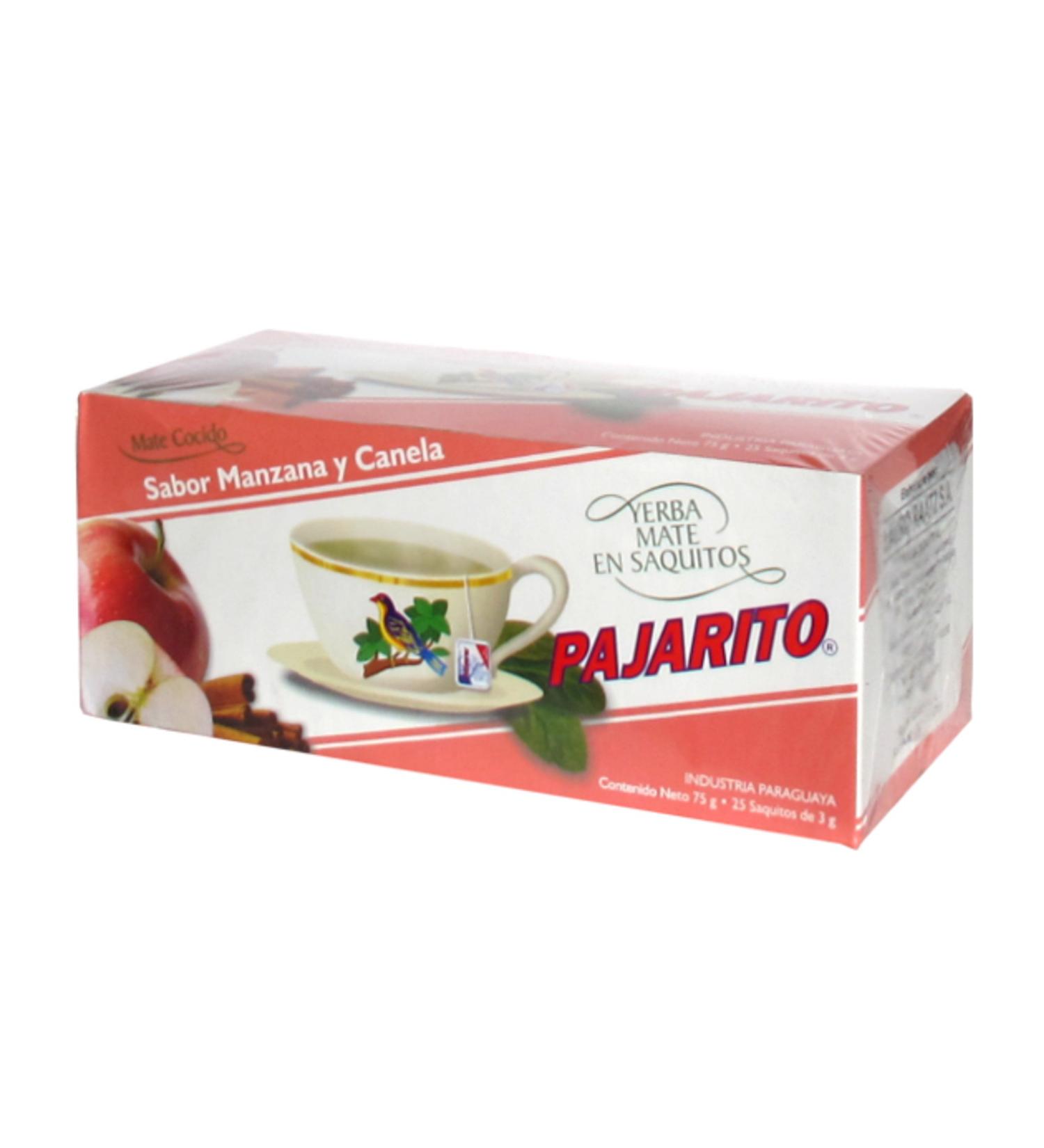 Sachets de Yerba Mate Pajarito - saveur pomme et cannelle