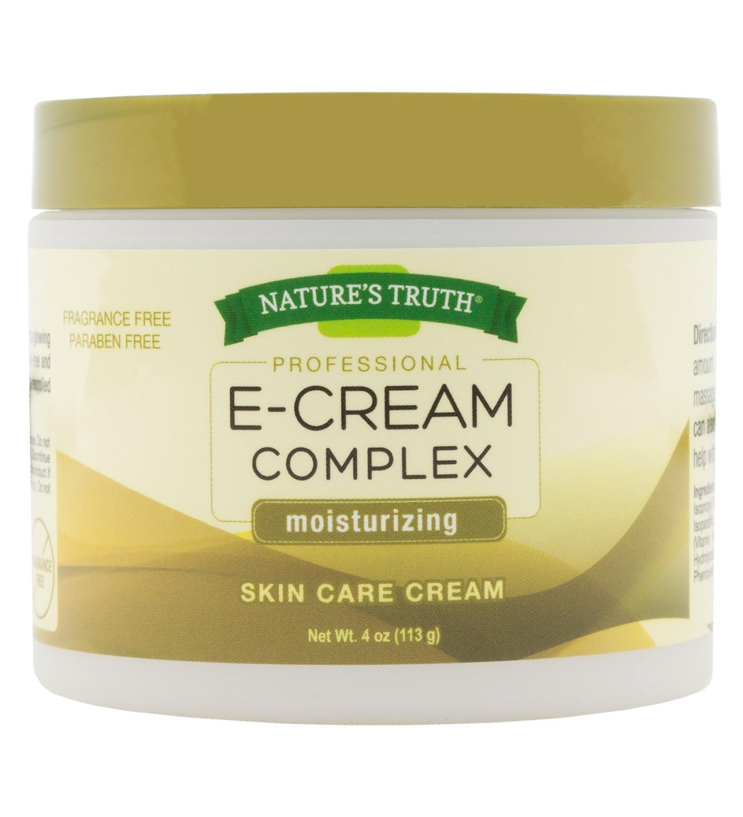 Vitamin E Cream Complex | 4 oz | Moisturizing Skin Care Cream | by Nature's Truth