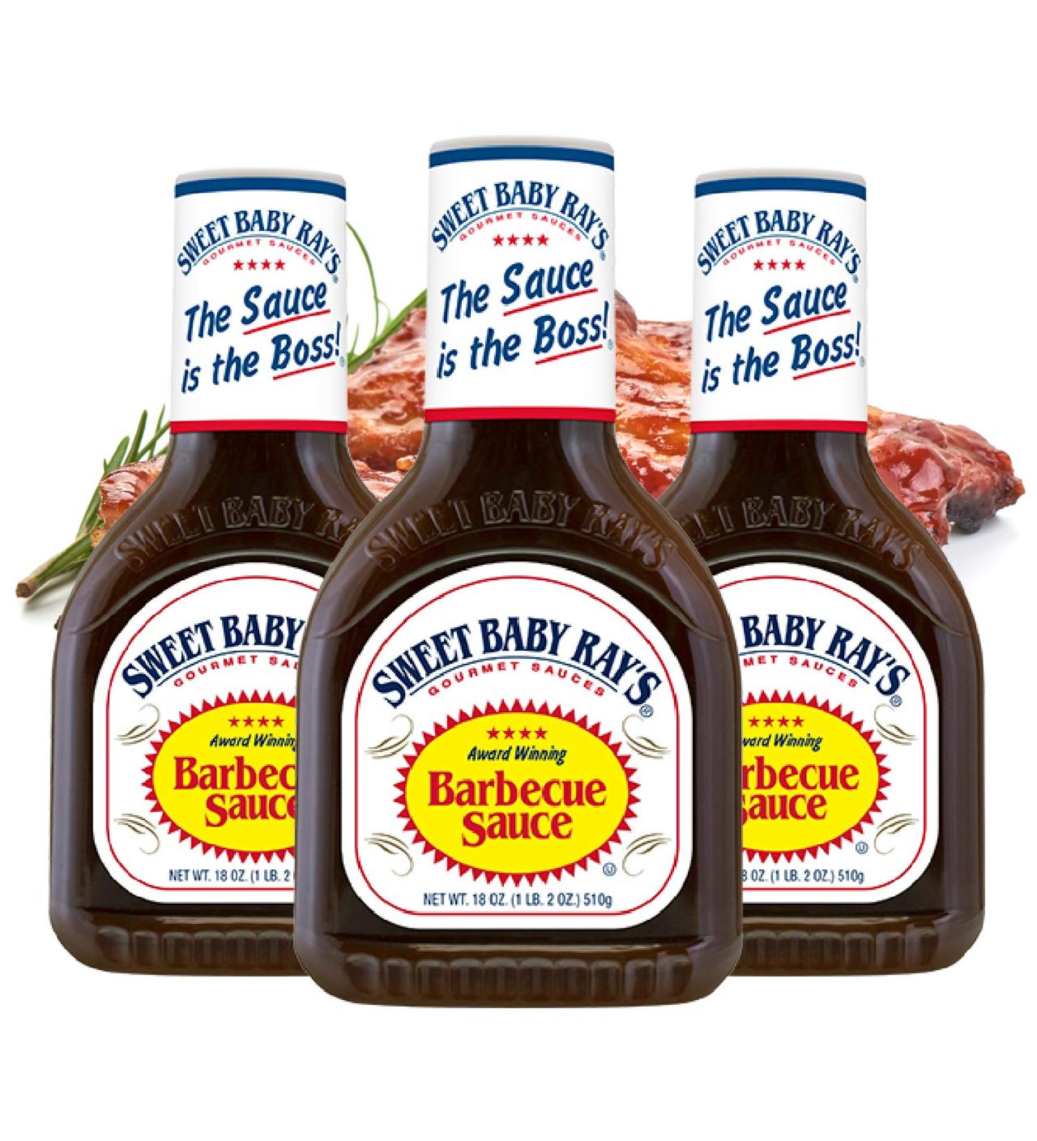 Sweet Baby Ray's BBQ Sauce Original 3 Pack (3 x 18 oz) - Authentic American Grill Sauce with Smoky Flavor - Perfect for BBQ Lovers! - Buy Online on GoSupps.com