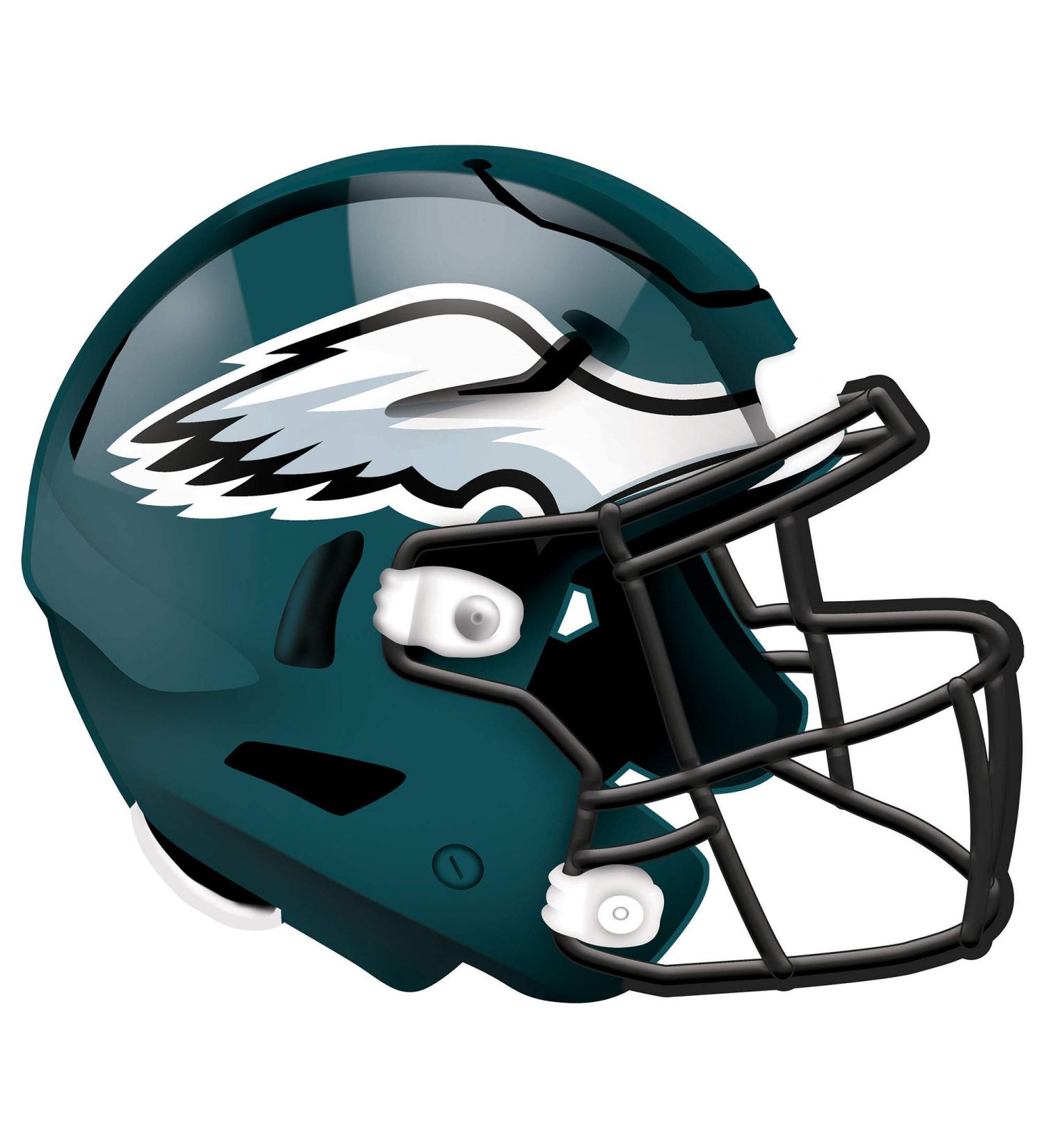Fan Creations NFL Philadelphia Eagles Unisex Philadelphia Eagles Authentic Helmet, wall hanging, Team Color, 12 inch, (N1008-PHI)