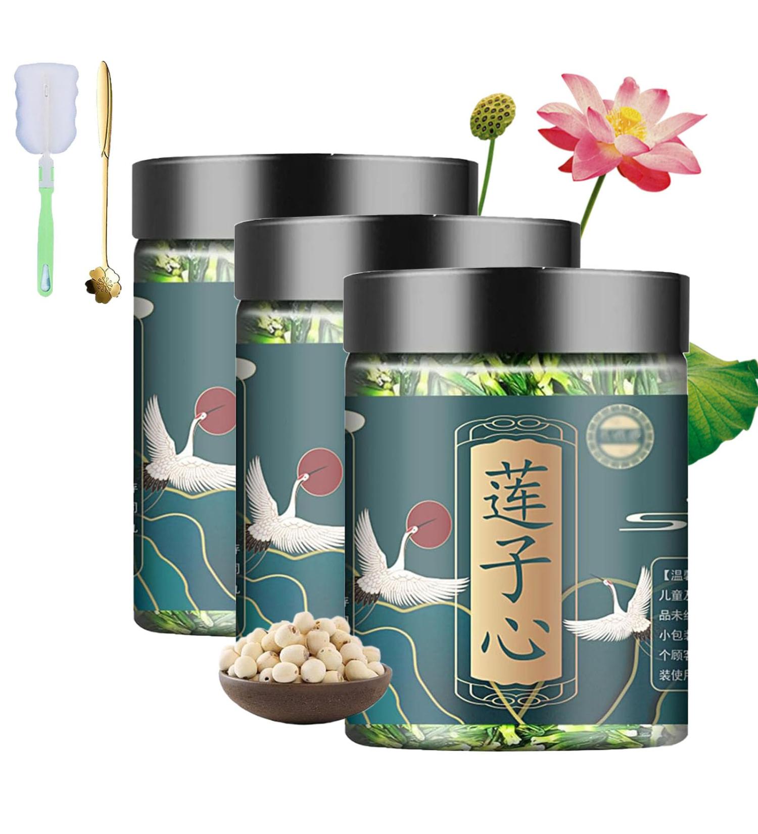 NNBWLMAEE Lotus Seed Core Tea for Men Dried Lotus Plumule Lotus Embryo Tea Men's Essentials Pure Chinese Herbal Tea Natural Lotus Seed Heart Tea Liver and Kidney Care Tea (60g 3PCS) 60g 3PCS - Buy Online on GoSupps.com