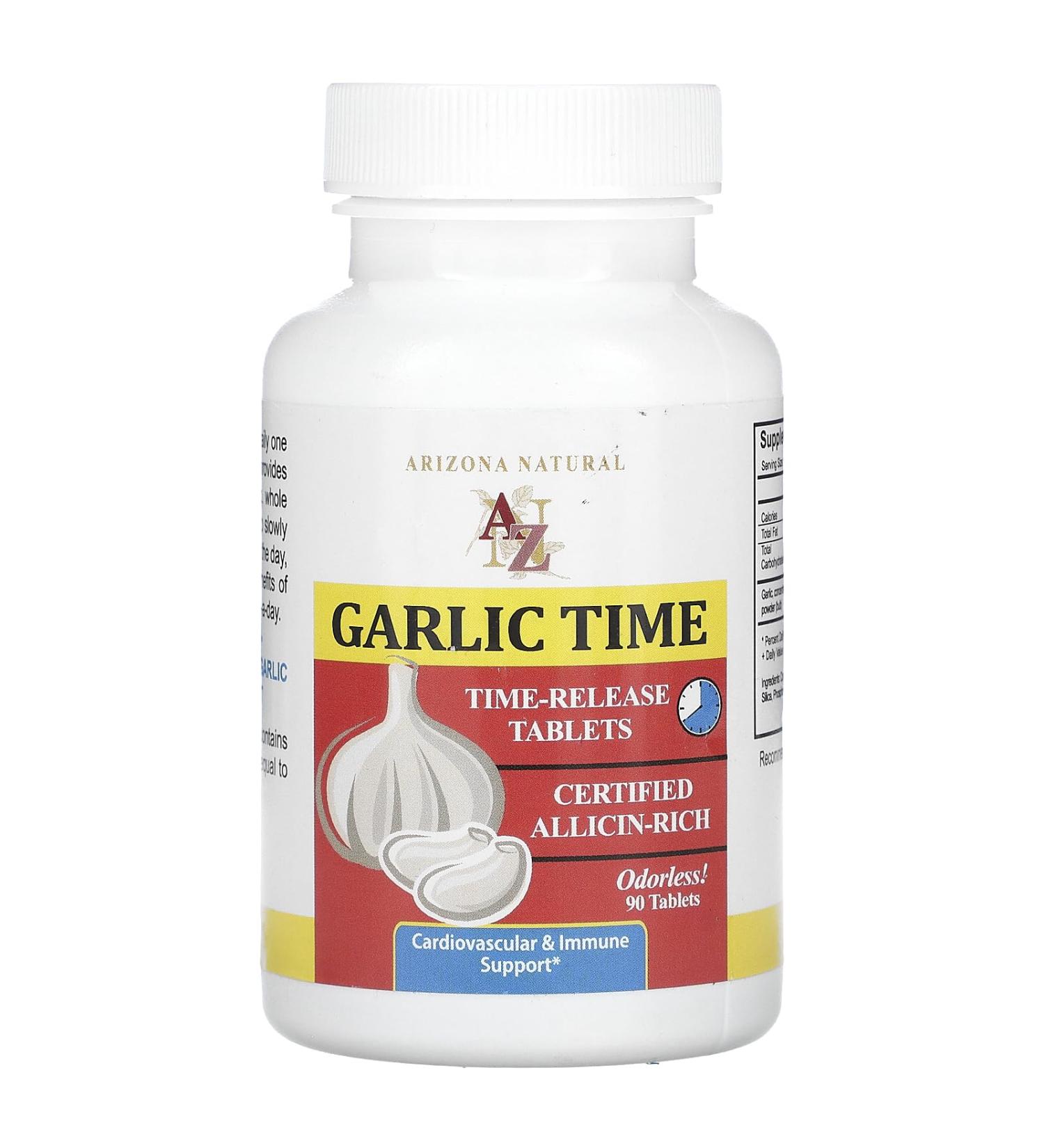 Arizona Natural Garlic TR 1800 mg Time-Released Tabs 90 Count