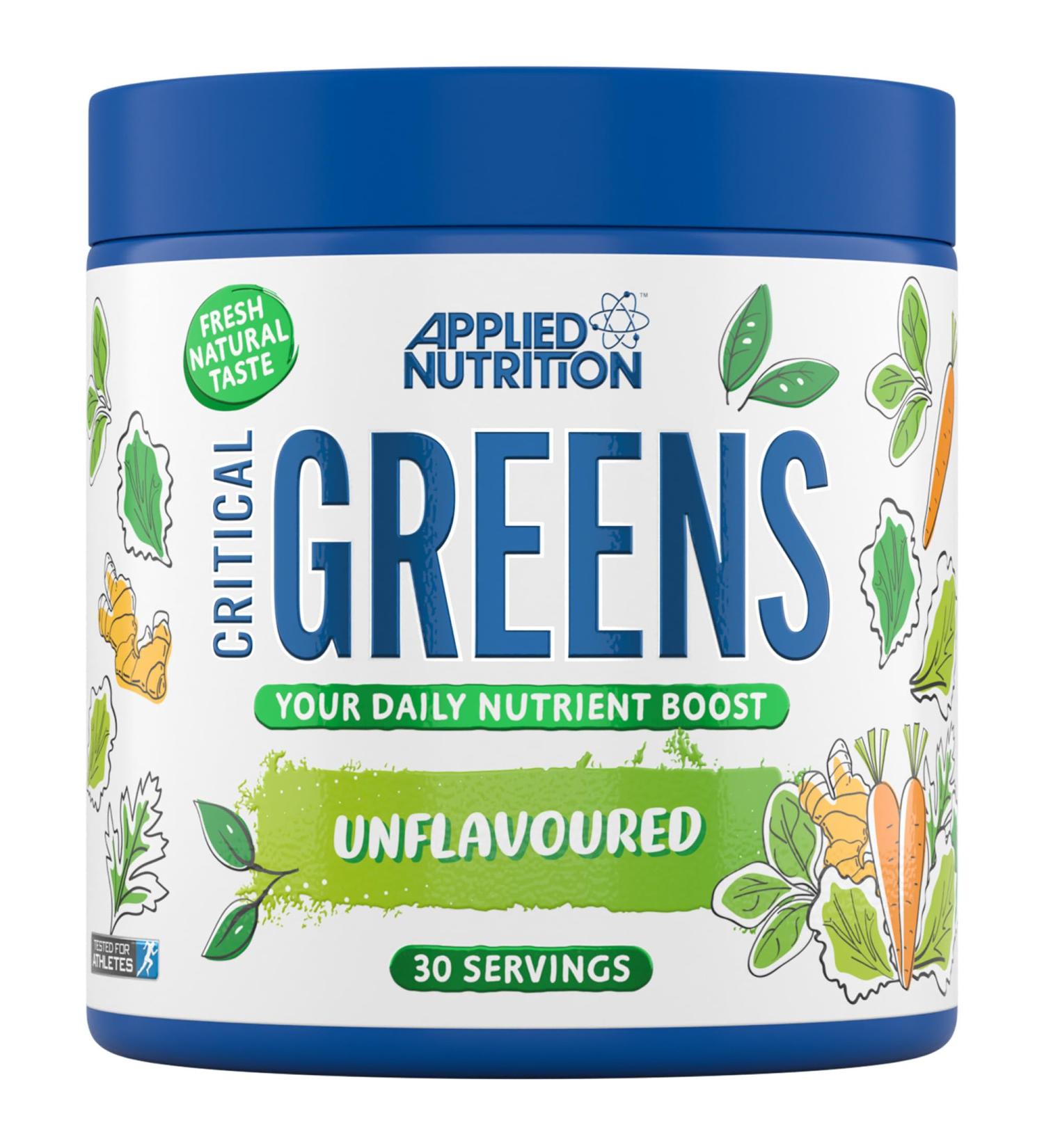  Applied Nutrition Applied Nutrition Critical Greens - Super Greens - Immune System Boosting Powder - Nutritious Superfood Vegan Moringa Powder (150g - 30 servings) (Unflavored) - Buy Online on GoSupps.com