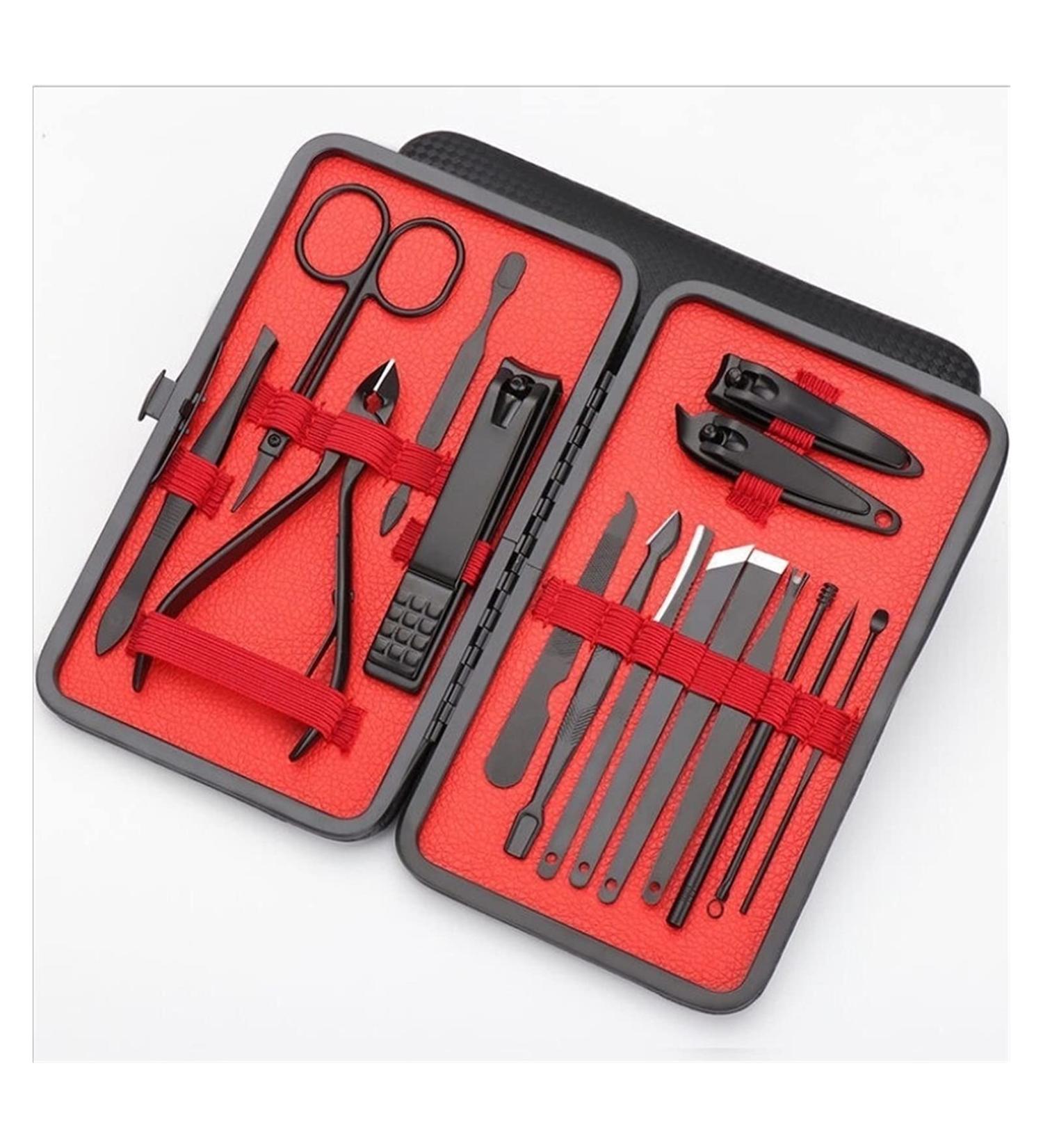 Nail Clippers Kit Scissors Nail Clippers Set Dead Skin Pliers Nail Cutting Pliers Pedicure Knife Nail Groove Nail Manicure Tool Tools (Size : Upgraded 16 Classic Black) - Buy Online on GoSupps.com