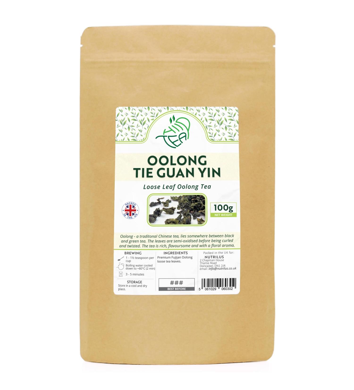 Oolong Tie Guan Yin - Premium Loose Leaf Tea - from Fuijan China (100g) Unflavoured 100g - Buy Online on GoSupps.com
