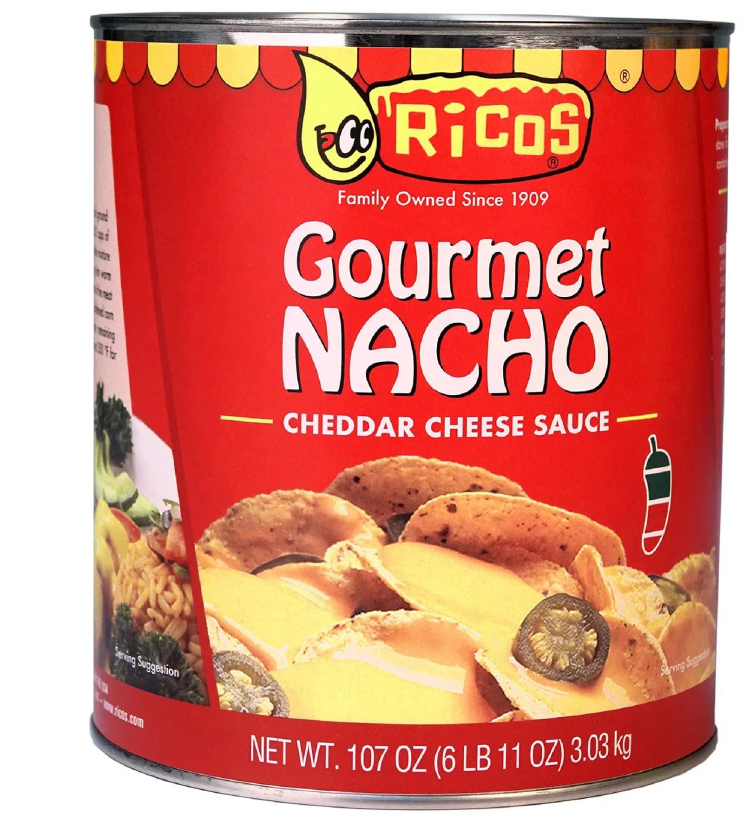 Ricos Gourmet Nacho Cheese Sauce - 107 oz. | Rich and Flavorful for Nachos and More - Buy Online on GoSupps.com