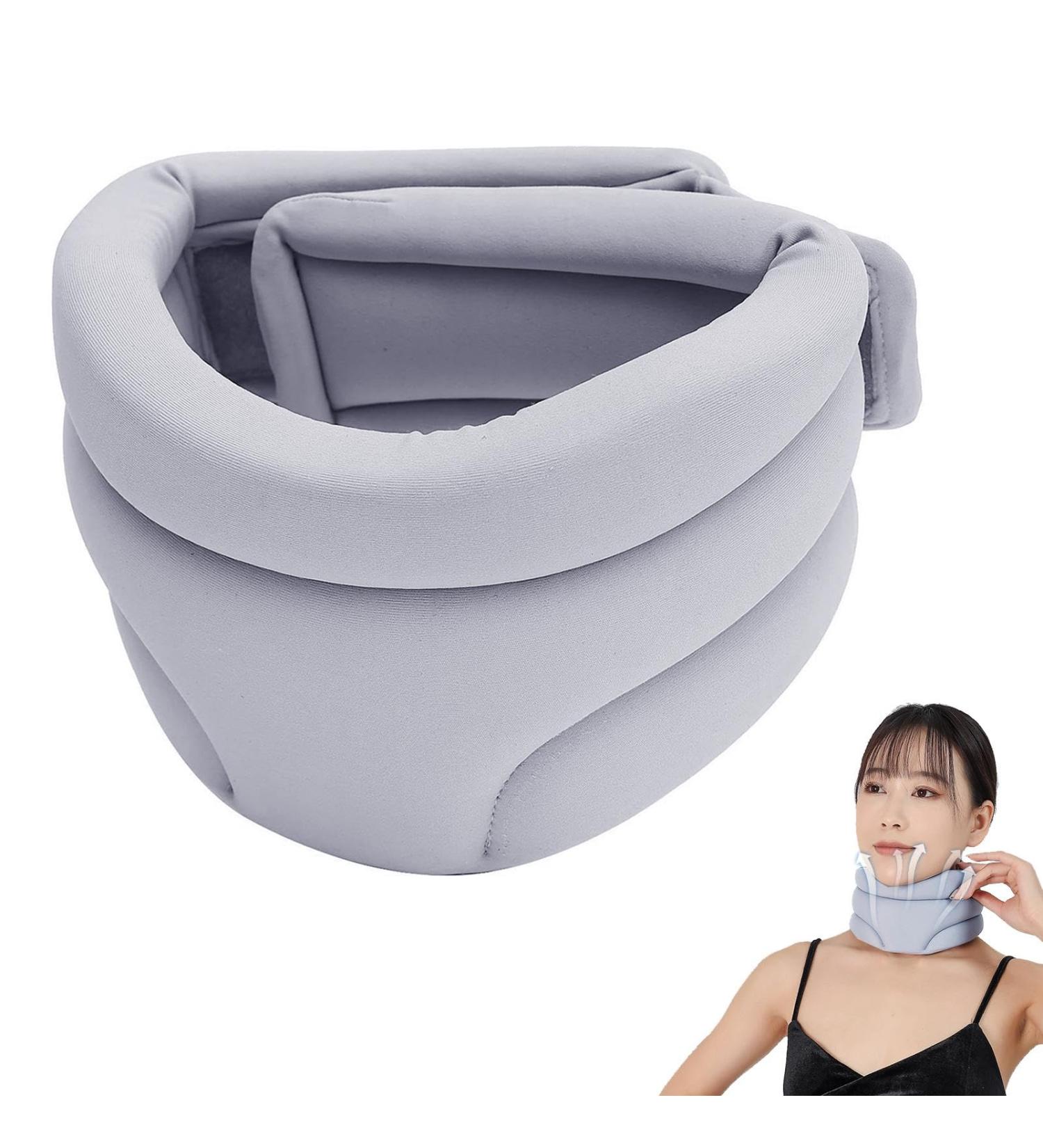 Adjustable Neck Support for Sleeping | Cervicorrect Halskr re - Gray | Relieve Neck Pain & Snoring - Buy Online on GoSupps.com