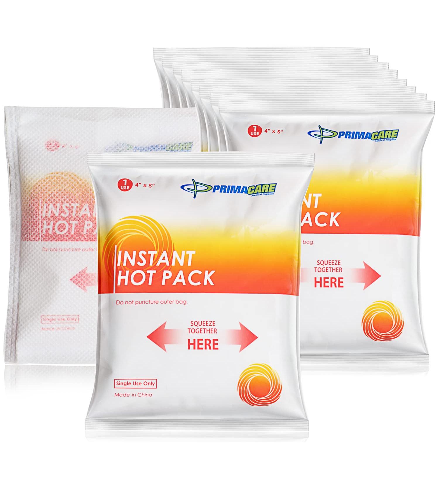 Primacare PHP-45 Instant Heat Packs - Portable & Disposable Hot Packs 4x5 Inches (Pack of 24) - Buy Online on GoSupps.com