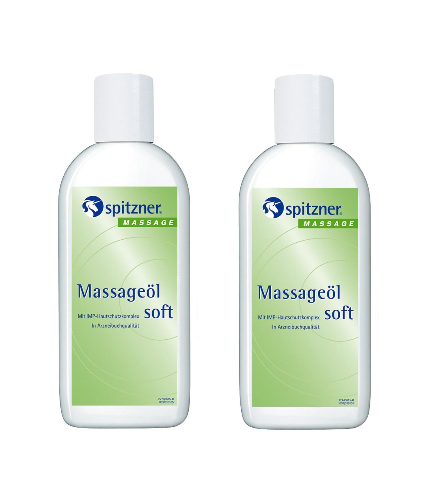 Spitzner Massage Oil Set Soft (2x200 ml) - Nourishing Oil for Sensitive Skin with IMP Complex - International Shipping - Buy Online on GoSupps.com