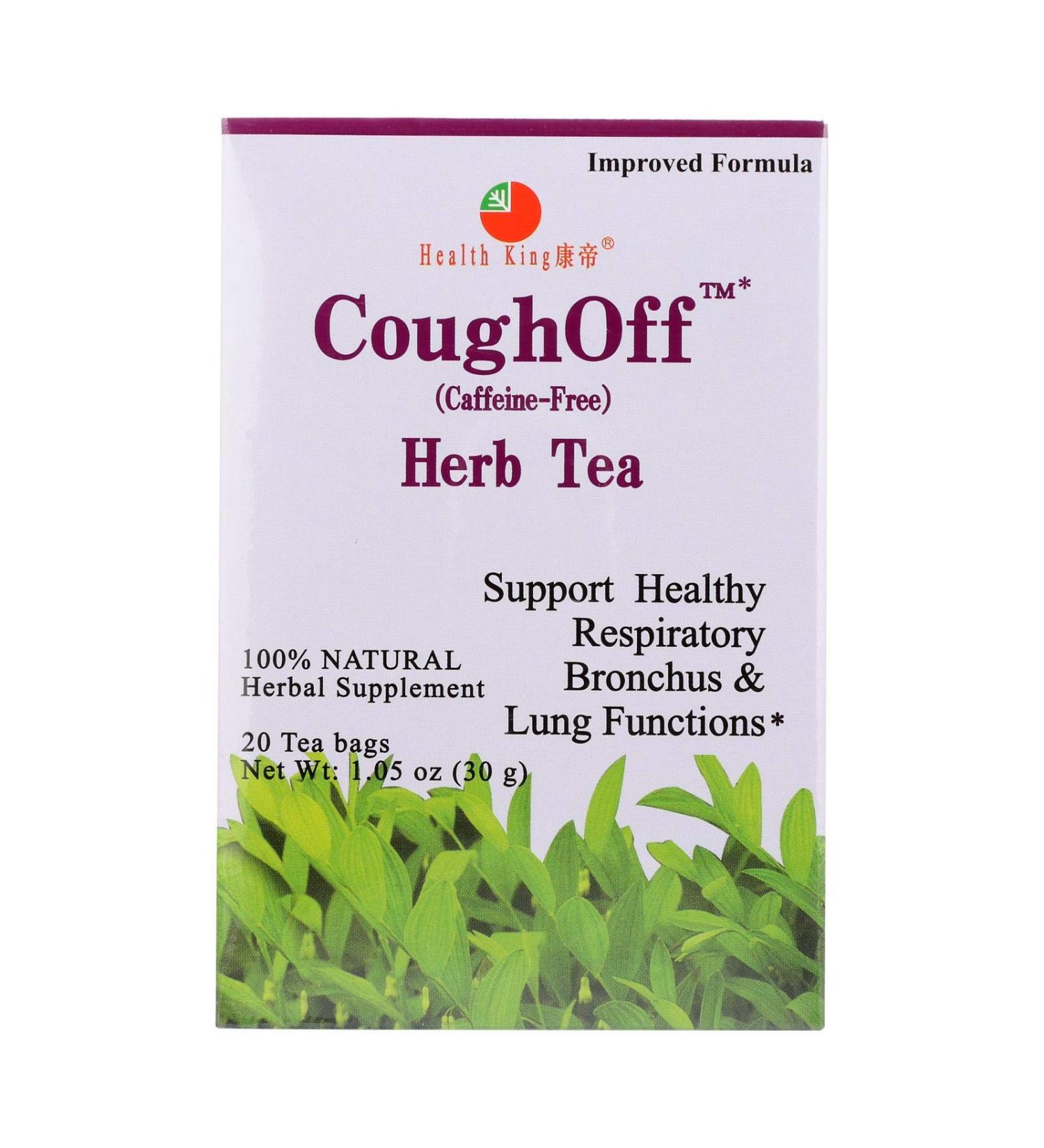 Health King Cough-Off Herb Tea - 20 Tea Bags