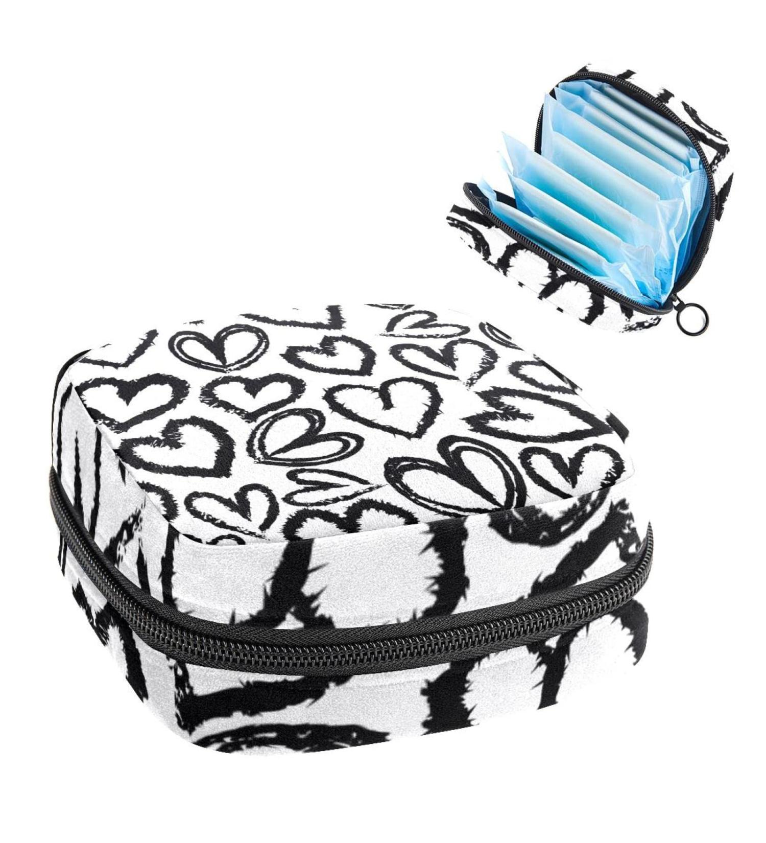 Shop Women's Bonds Storage Bags - Seamless Heart Pattern Period Kit Bag for Girls - Stylish Feminine Product Organizer - Buy Online on GoSupps.com