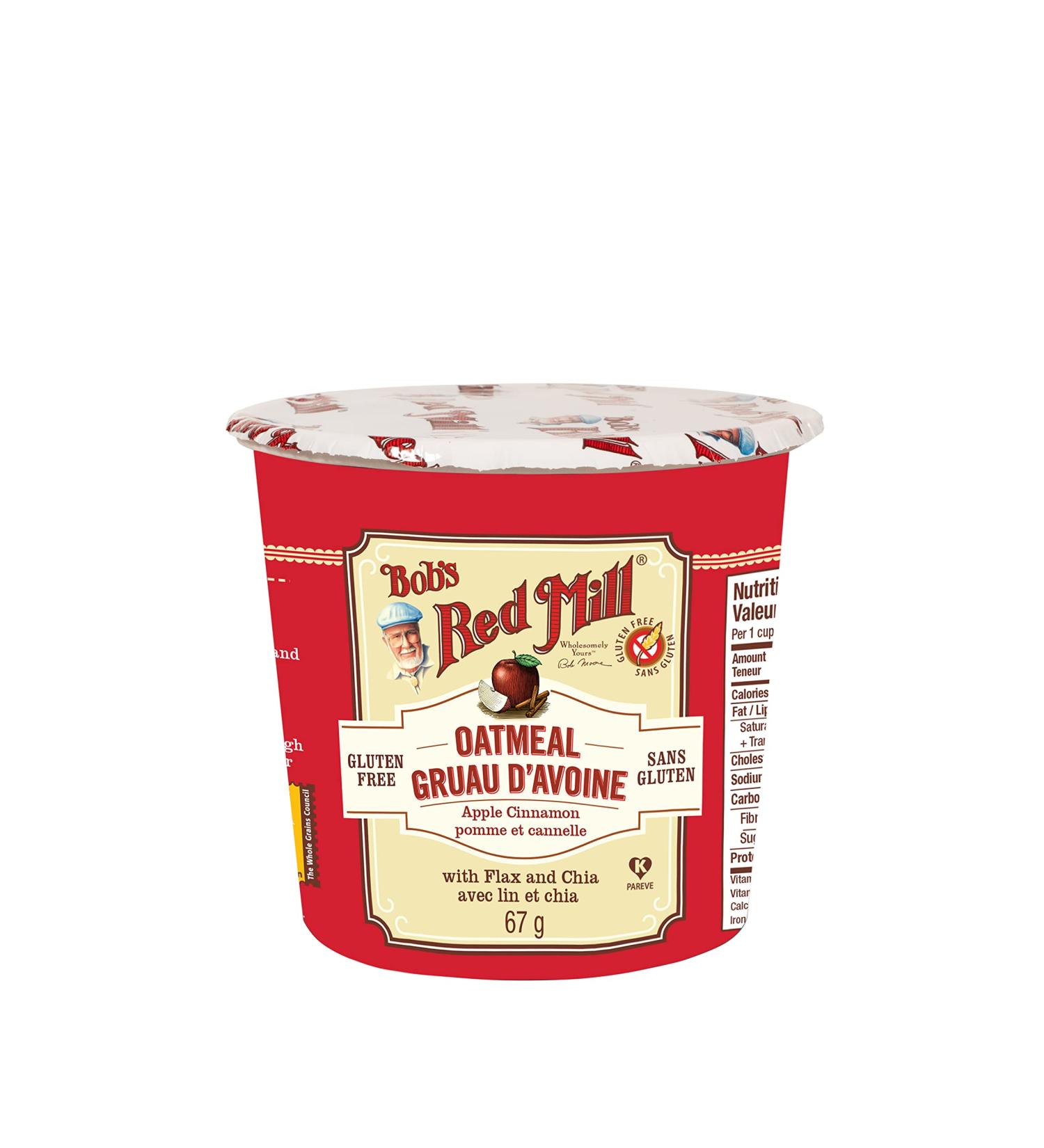 BOB'S RED MILL Gluten Free Oatmeal Cup Apple 67g Apple Cinnamon 67 g (Pack of 1) - Buy Online on GoSupps.com