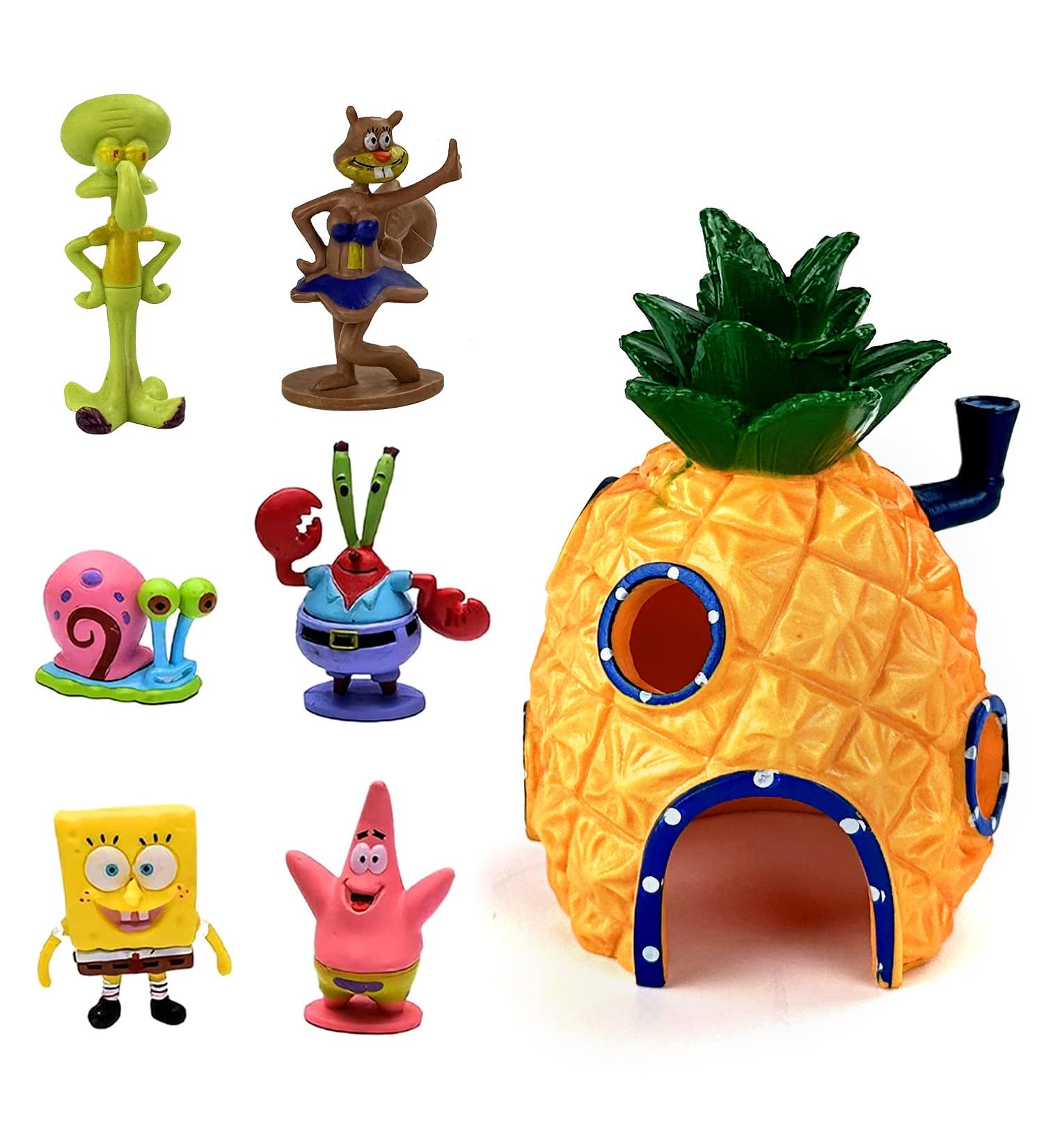 Lacets 7 PCs Aquarium Decoration - Pineapple Ornaments for Fish Tanks & Underwater Landscapes | International Shipping - Buy Online on GoSupps.com