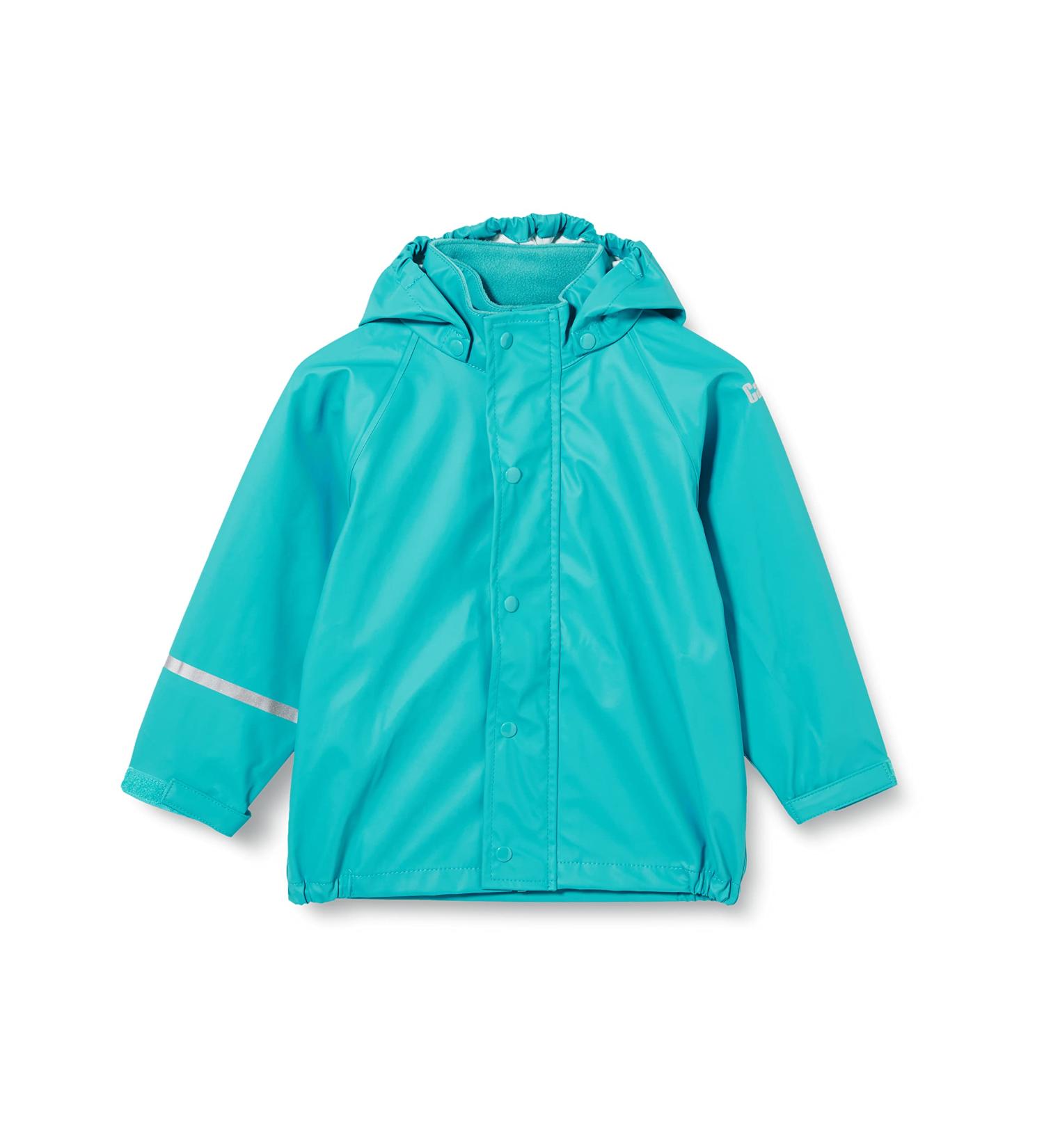 CareTec Unisex Kid's Rain Jacket 128 Turquoise Blue - Waterproof Pu Material - Buy Online on GoSupps.com