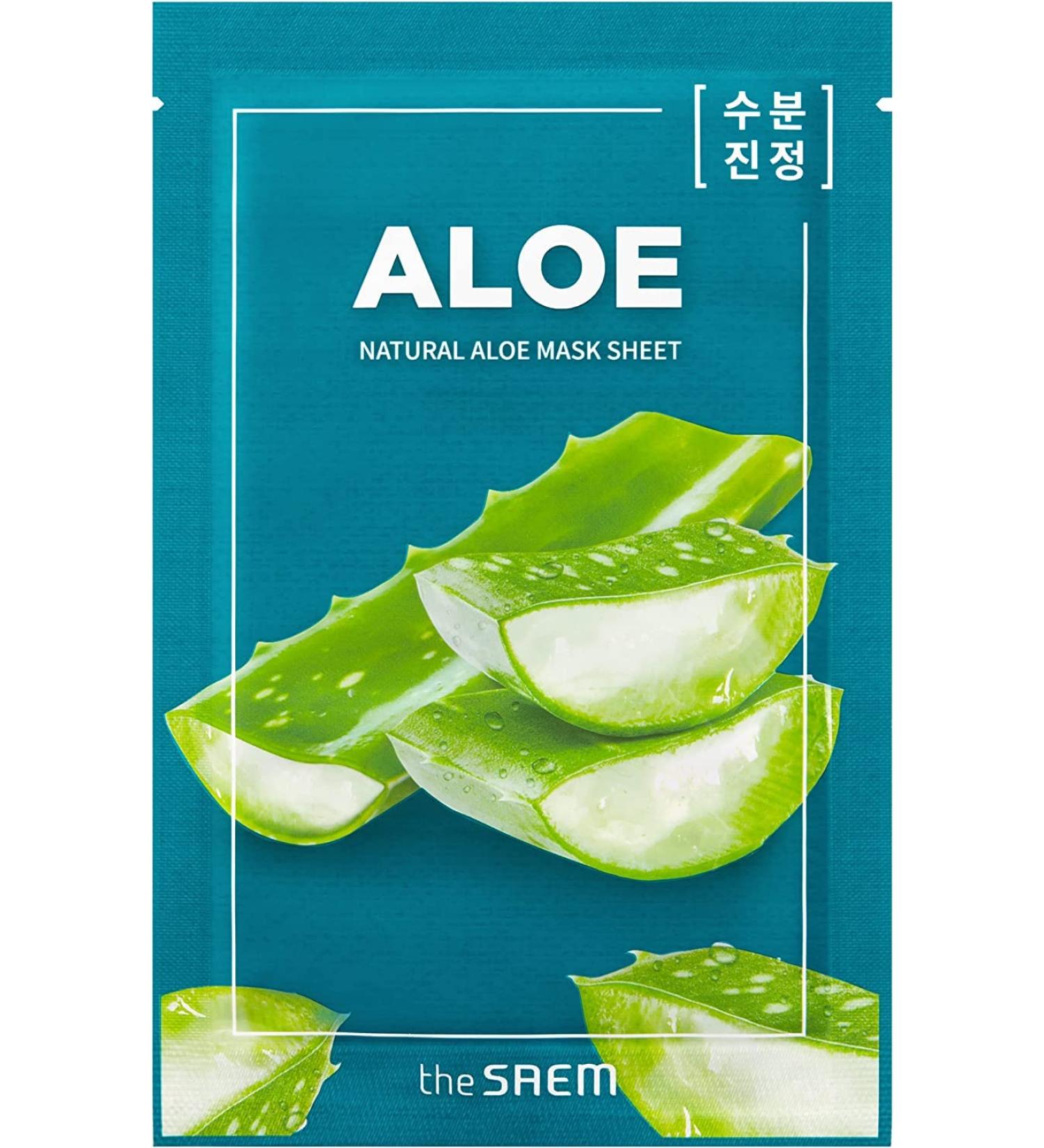 Natural Aloe Mask Sheet Mascarilla Aloe 21Ml