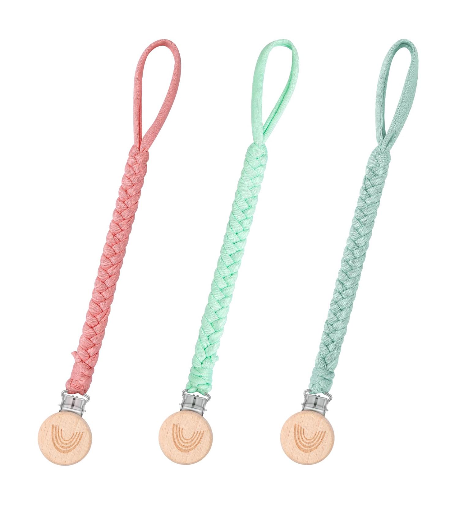 ClDy Baby Pacifier Chain Clip | 4PCS Pacifier Keeper Strap for Stroller Baby Carrier & Car Seat | Drink Cup Holder for Babies - Buy Online on GoSupps.com