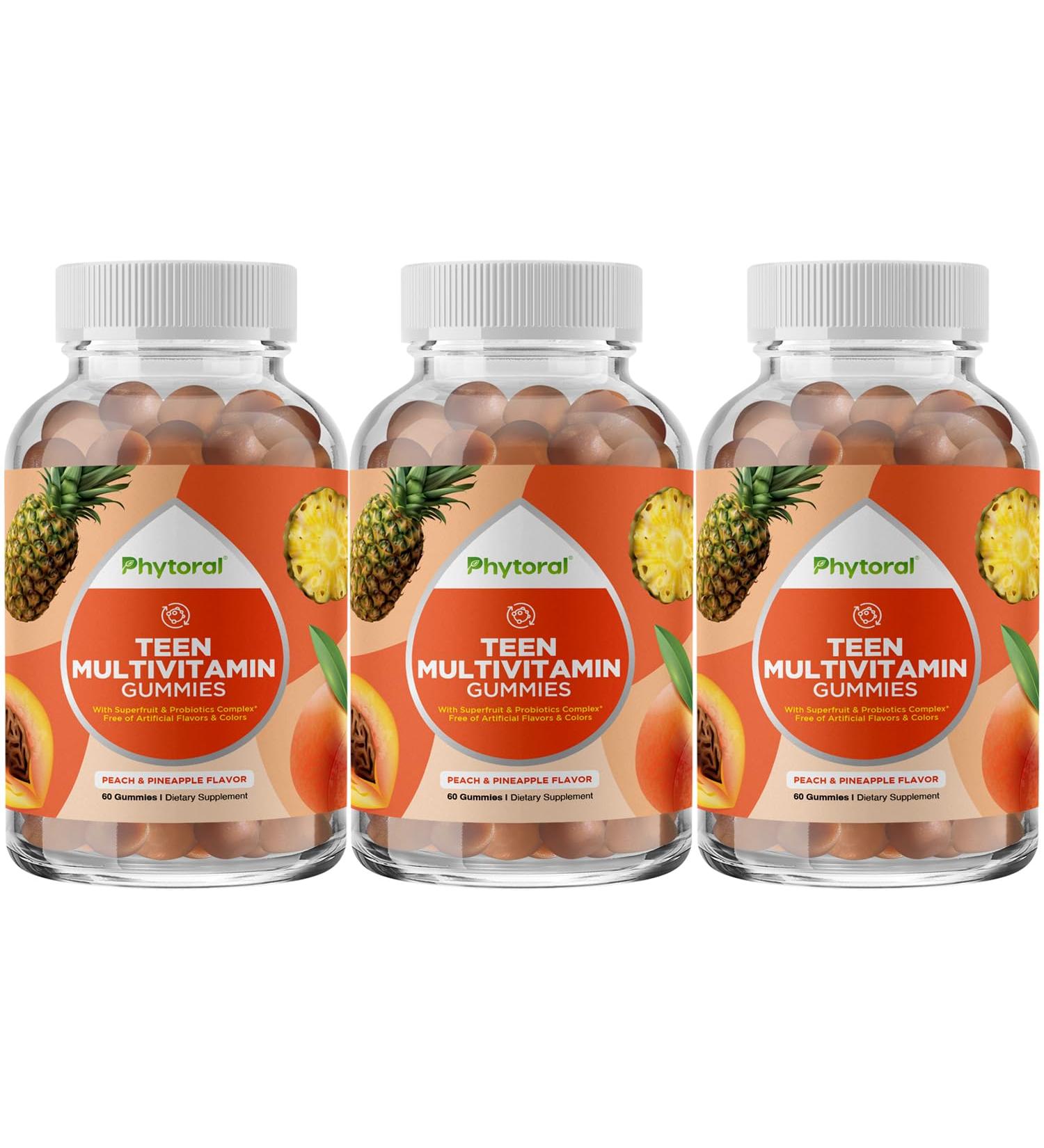 Daily Teen Gummy Vitamins 90 Days Supply - Multivitamin for Boys and Girls 13-17 Daily Multivitamin Gummies for Teenagers - Essential Vitamins for Growing Teens - Support Health Growth and Development - Buy Online on GoSupps.com