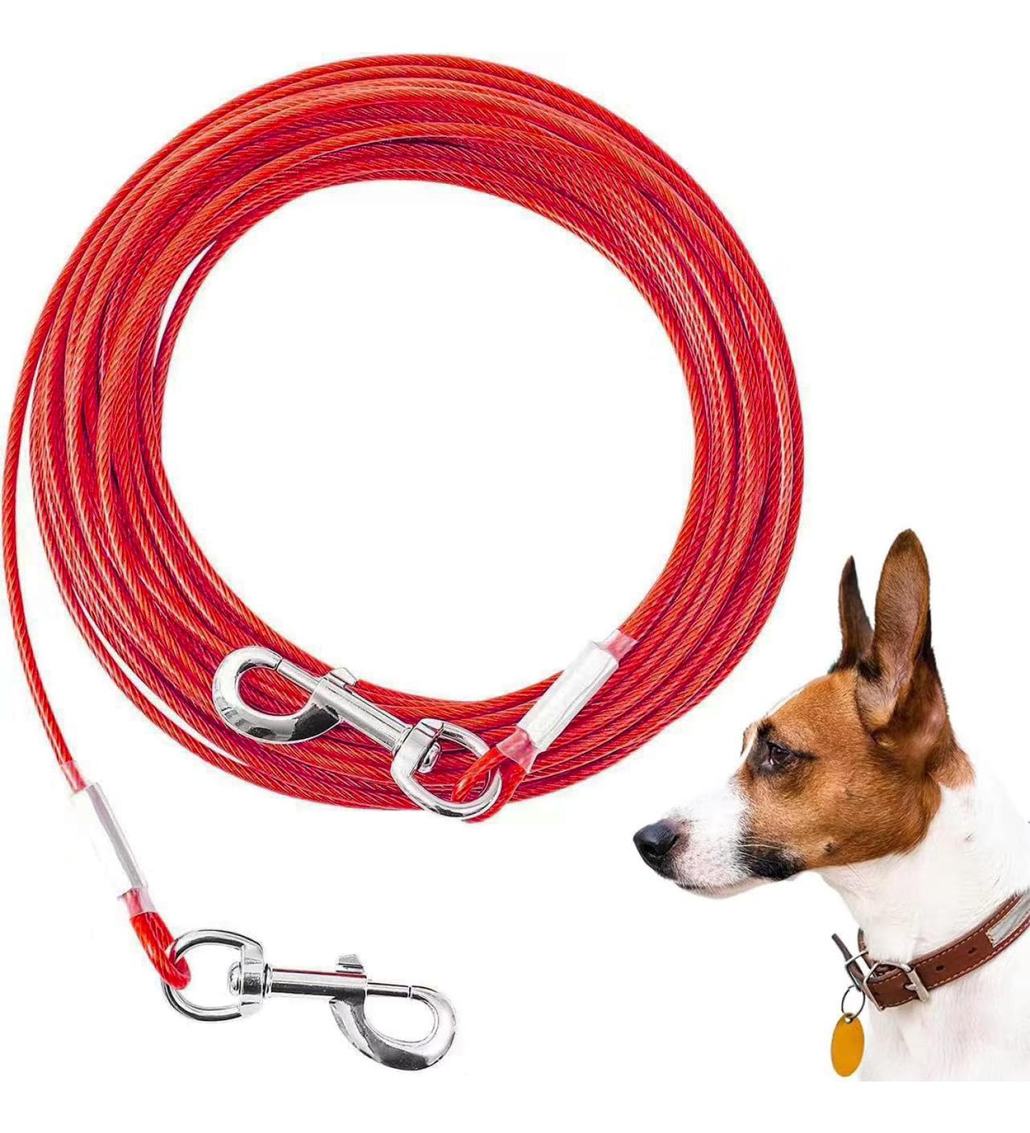 Exclusion Cable for Large Dogs - Robust 3.4m to 30m Leash | Durable Outdoor Dog Leash for Dogs Up to 113kg | Ideal for Farm & Camping - Buy Online on GoSupps.com