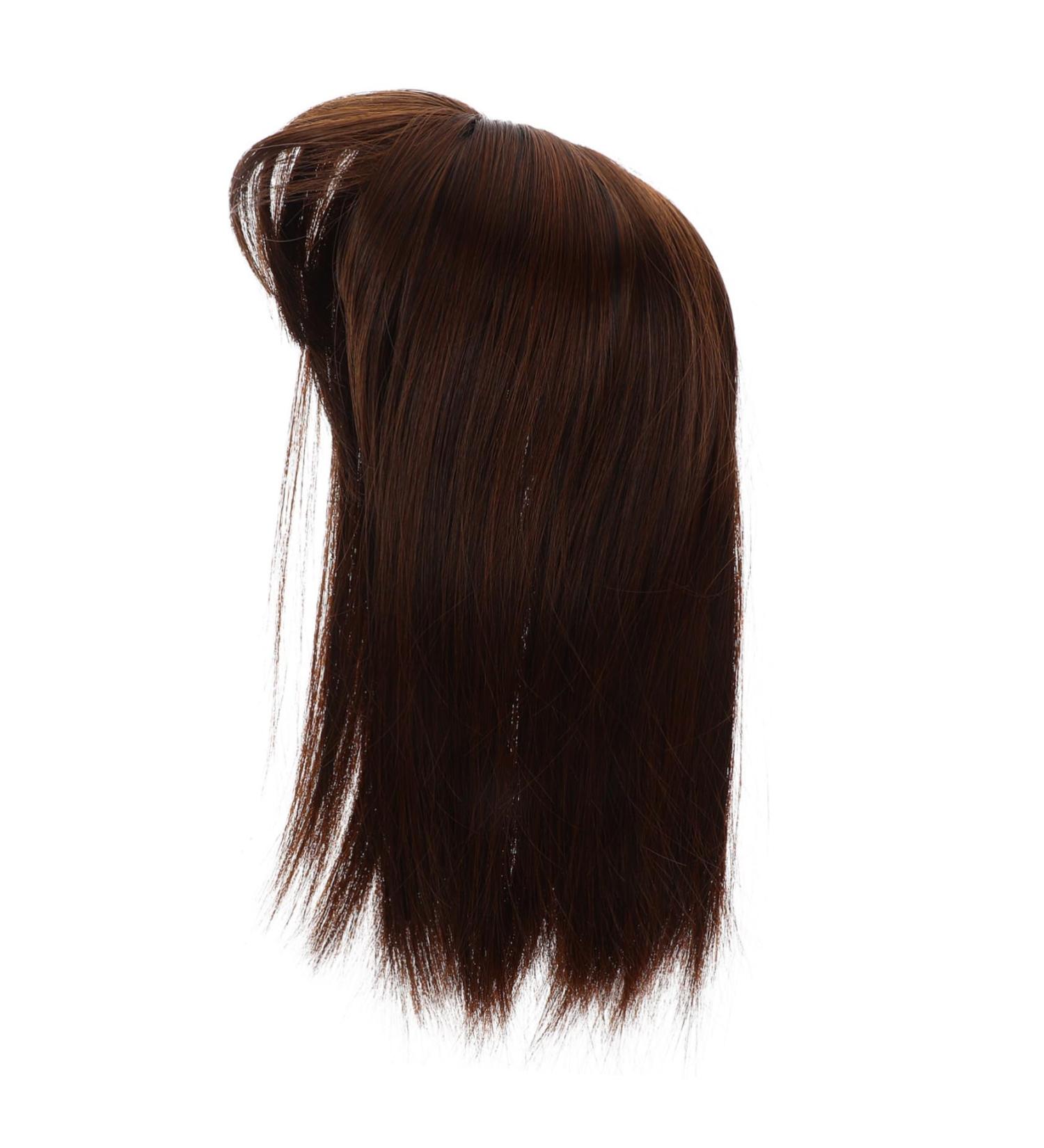 FRCOLOR Piece Invisible Wig Wigs Hair Extensions for Short Hair Human Hair Toppers for Women Hair Topper for Thinning Hair Chemical Fiber Miss No Trace 25.00X14.00X13.00CM Light Brown - Buy Online on GoSupps.com