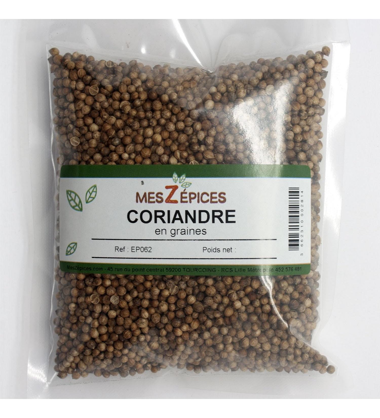 Coriandre en graines - Sachet de 1 kg 1 kg (Lot de 1)