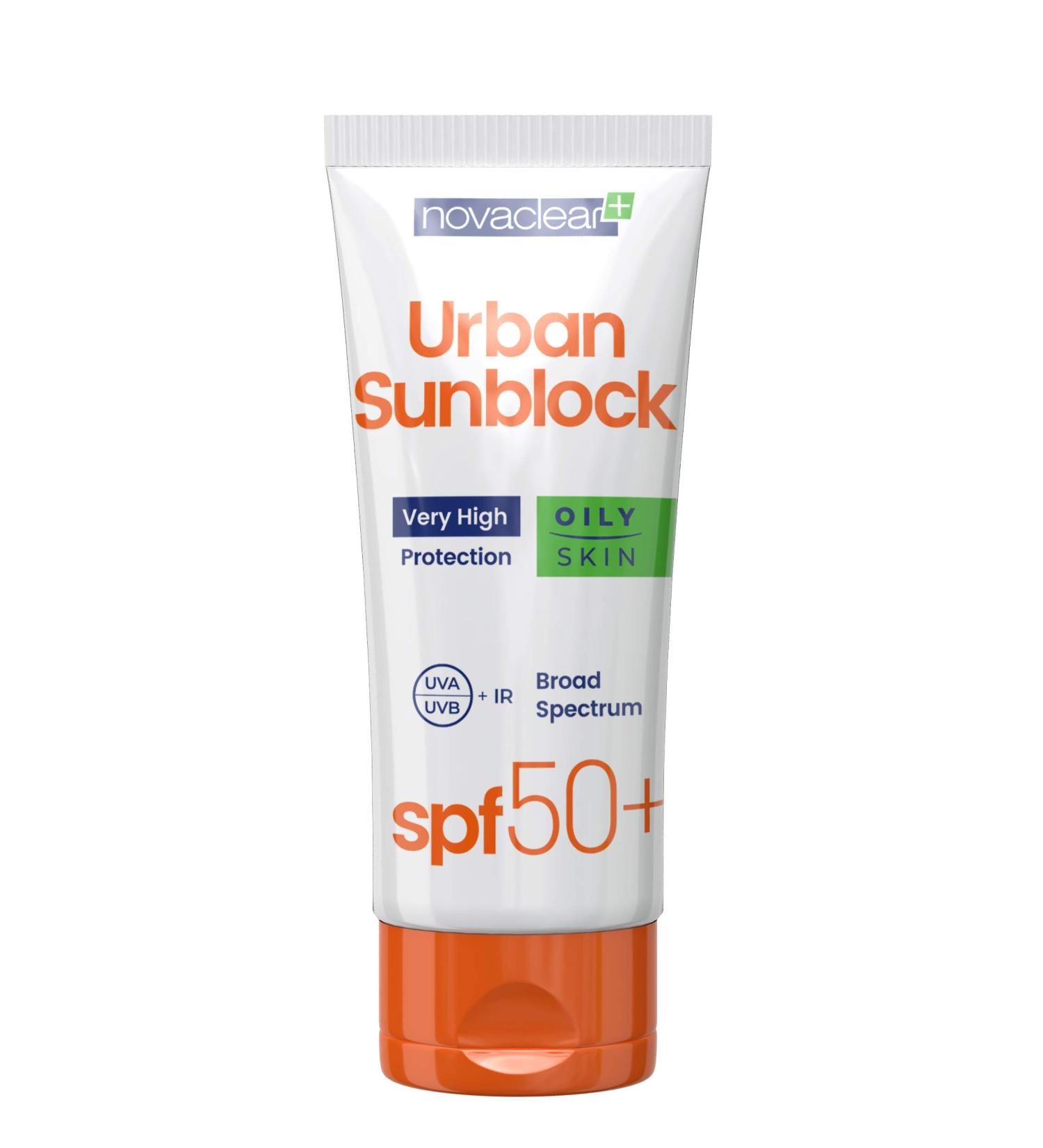 Novaclear Face Cream with SPF 50+ for Oily Skin Cream with SPF Against Sunburn Cream with Sunscreen 40 ml Cream against UVA UVB IR Rays High Sun Protection By Equalan Pharma. - Buy Online on GoSupps.com