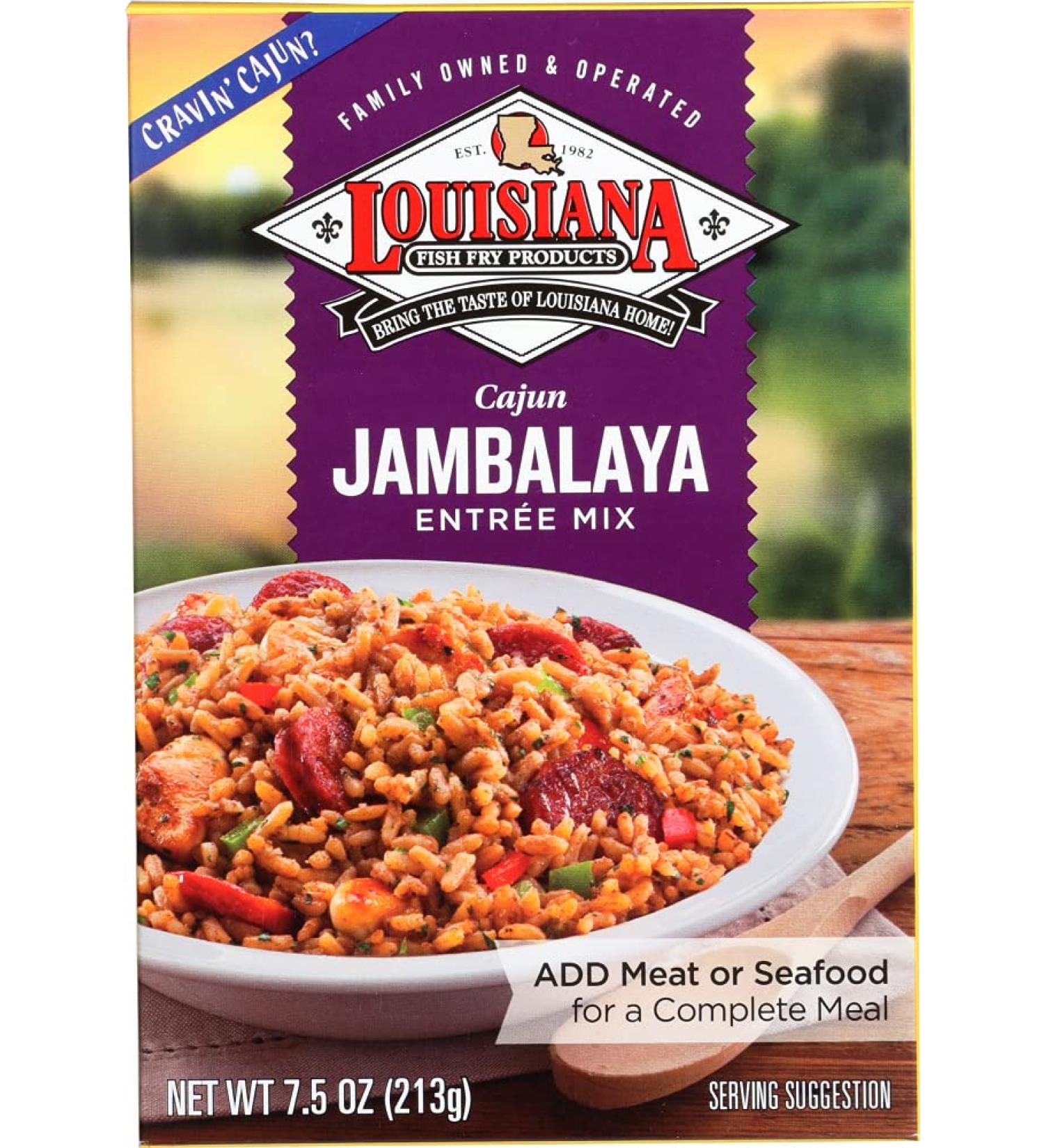 Louisiana Fish Fry Mix Jambalaya 7.5 oz - Authentic Cajun Seasoning - Buy Online on GoSupps.com