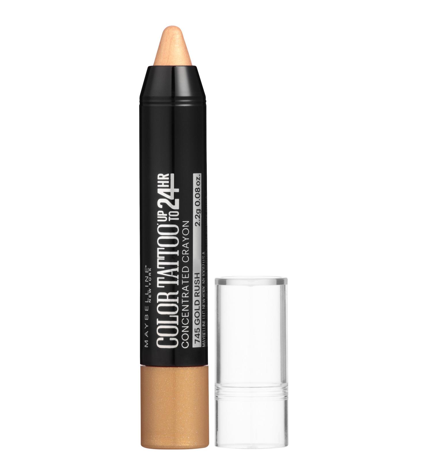 Maybelline Eyestudio ColorTattoo Concentrated Crayon 745 Gold Rush 0.08 oz - Long-Lasting Eye Makeup - Buy Online on GoSupps.com